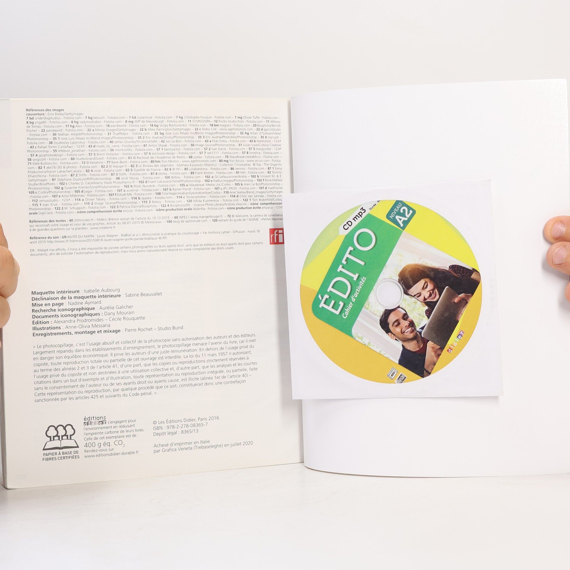 Autorenkollektiv Édito : cahier d'activités : niveau A2