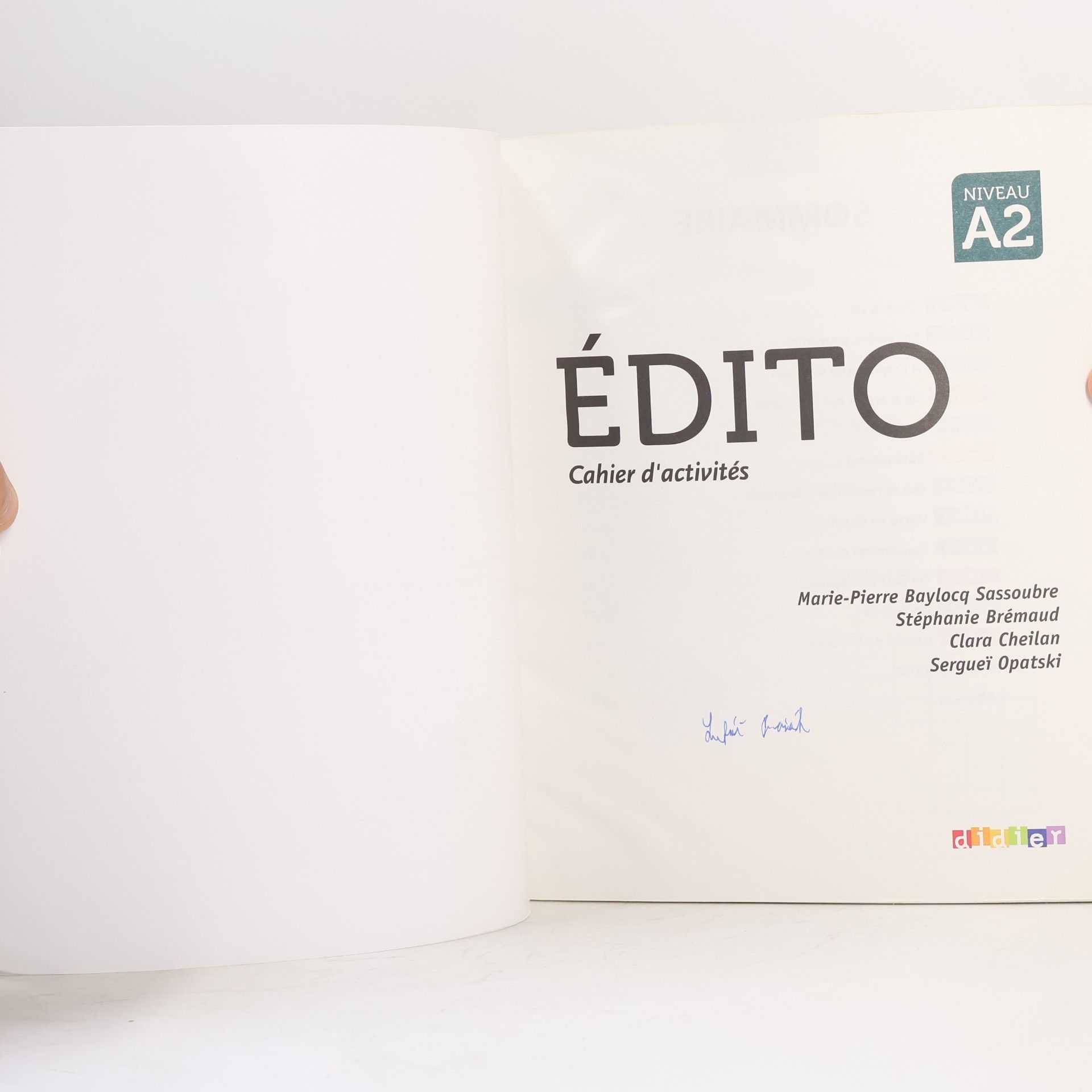 Autorenkollektiv Édito : cahier d'activités : niveau A2