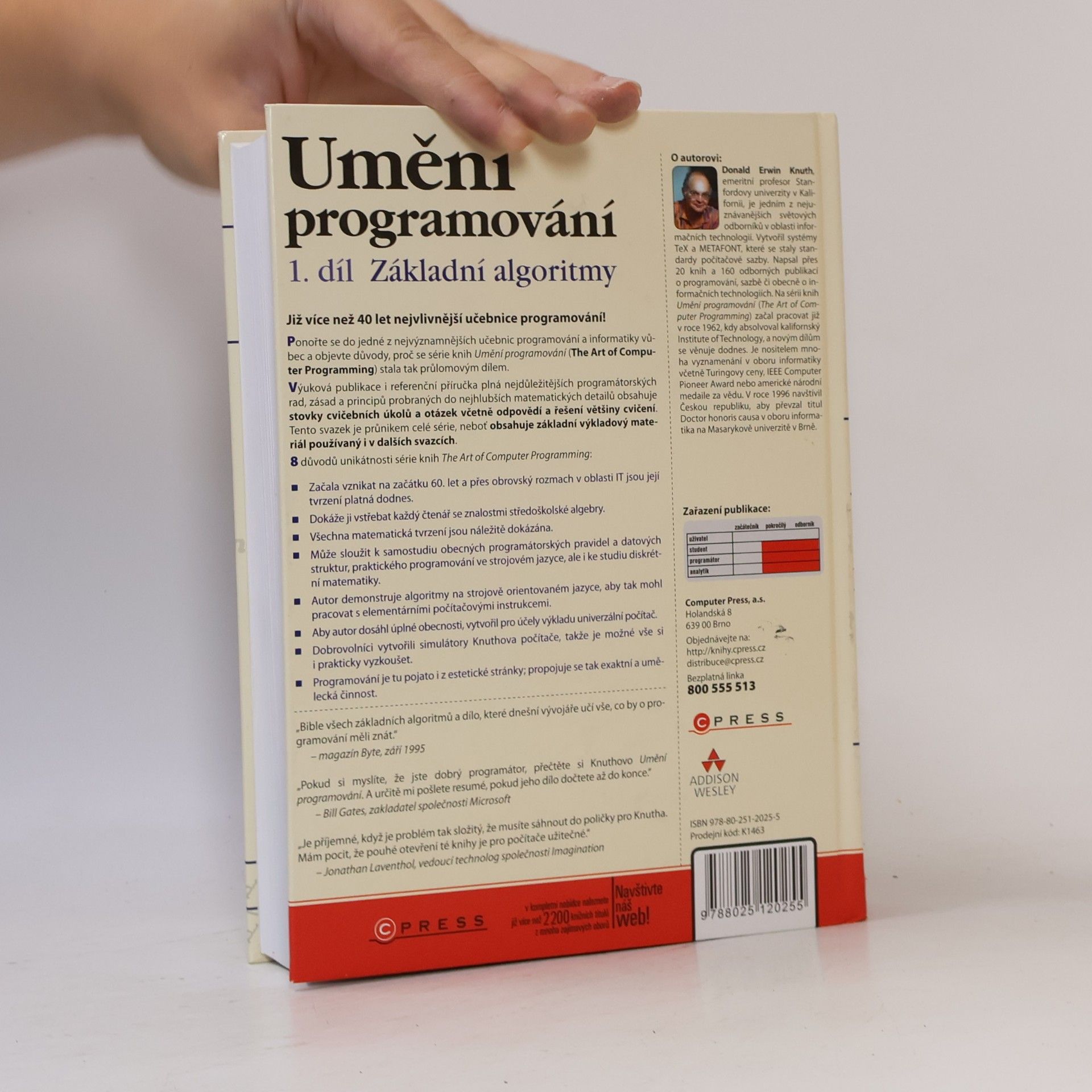 Donald Ervin Knuth Umění programování, 1. díl – Základní algoritmy