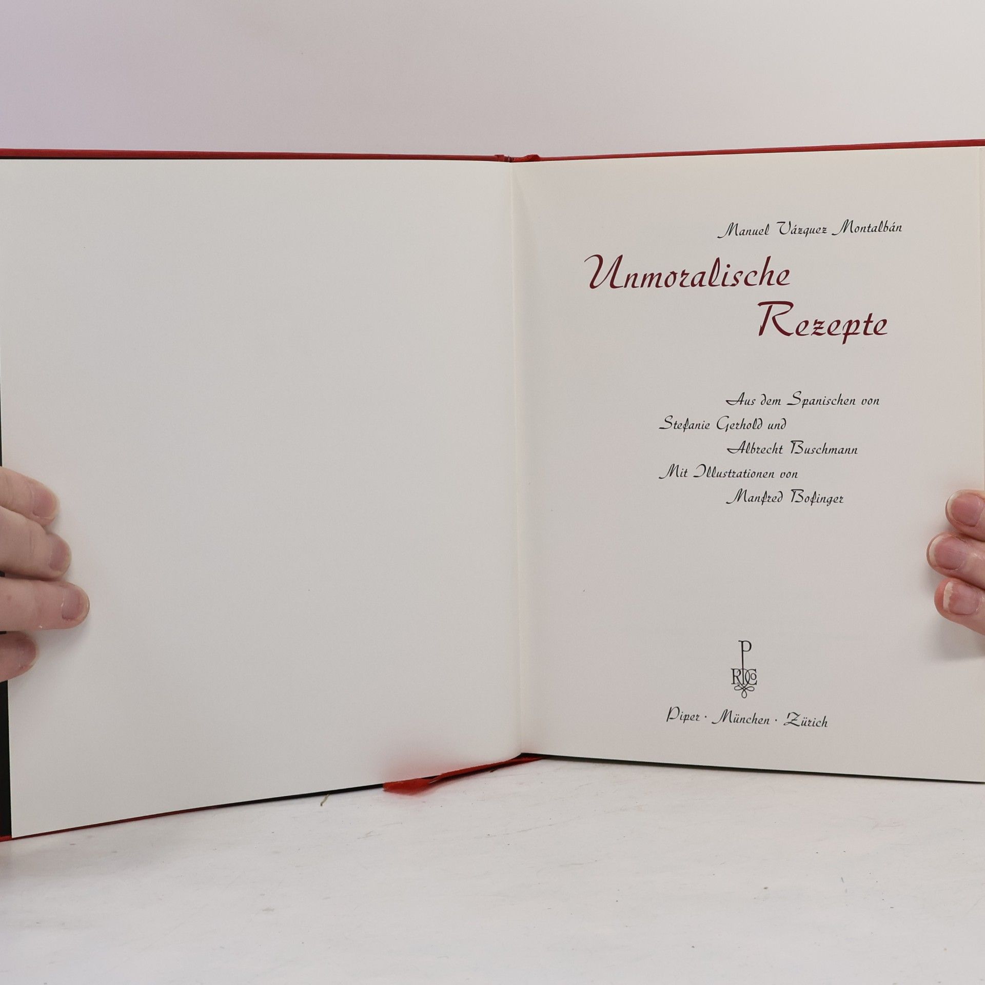 Vázquez Manuel Montalbán Unmoralische Rezepte