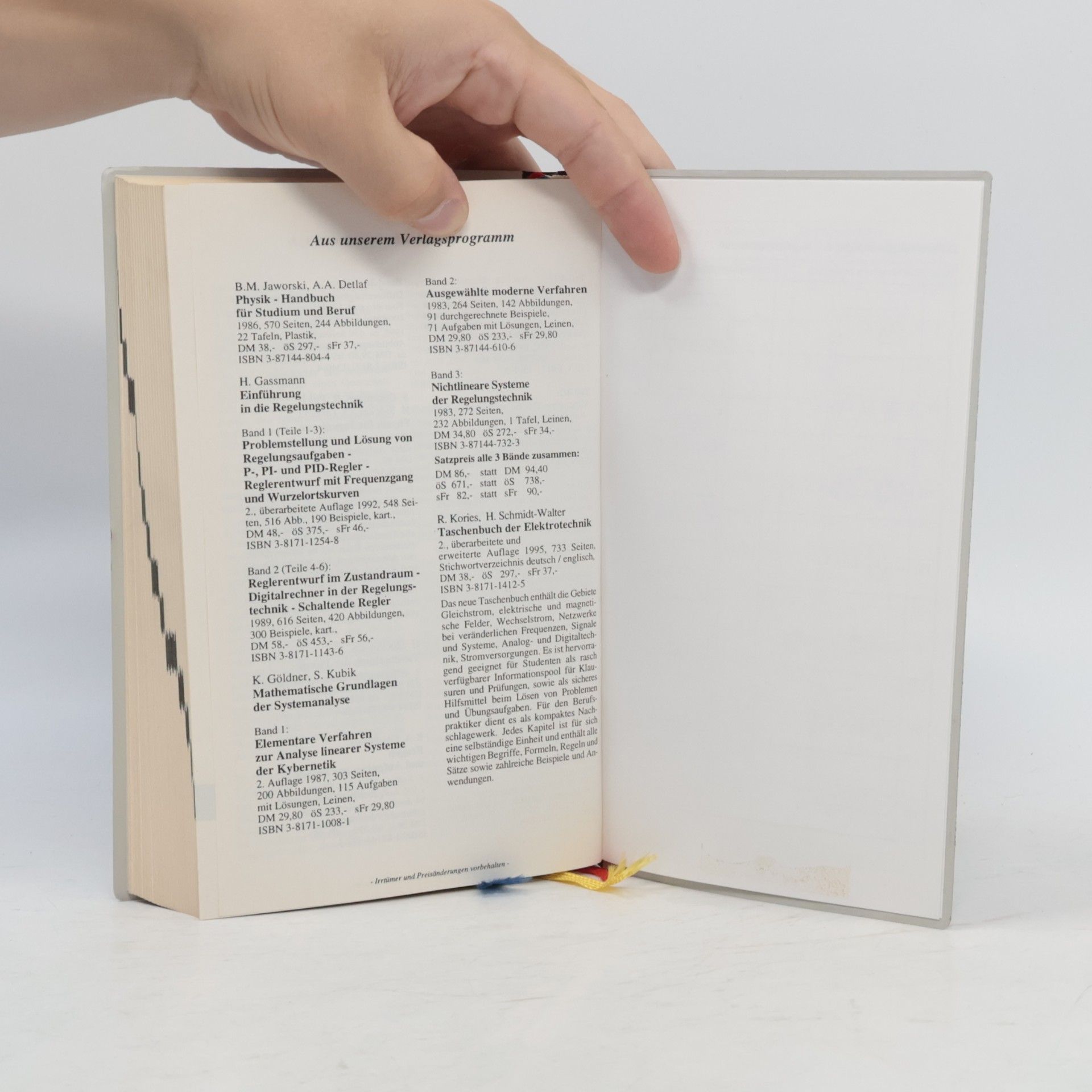 Lutz Taschenbuch der Regelungstechnik