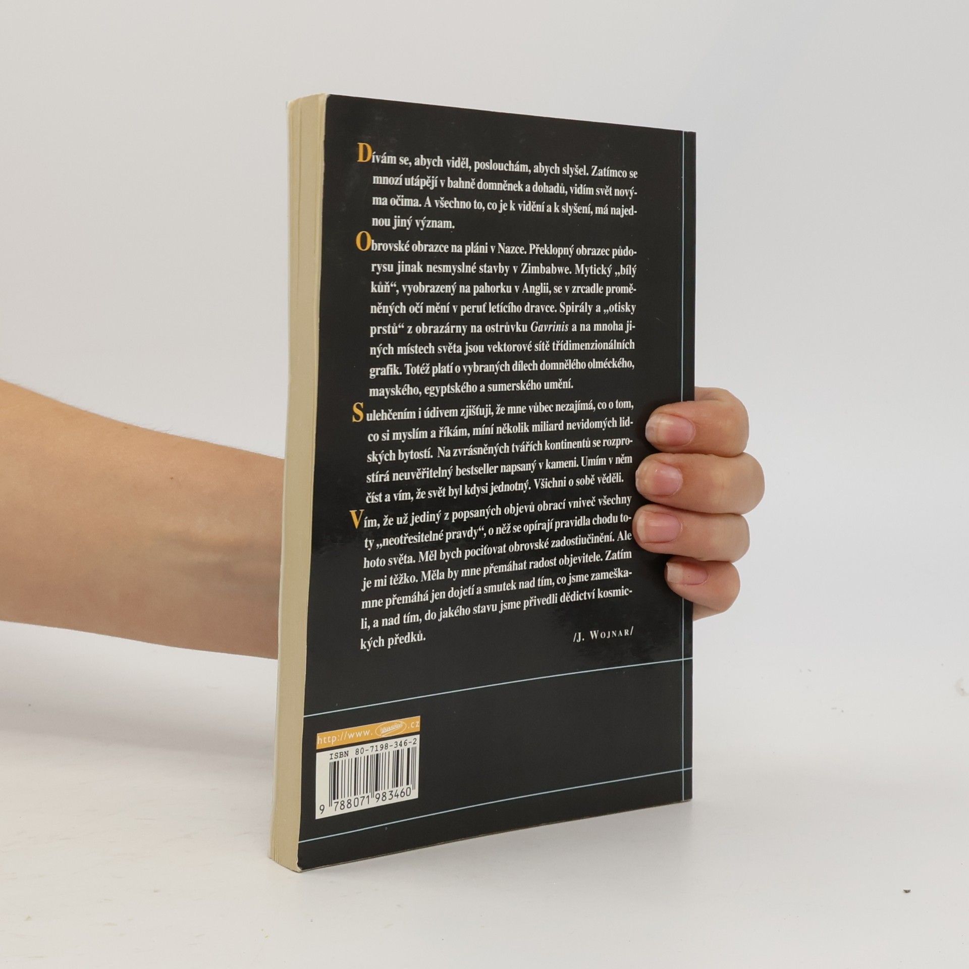 Wojnar Jiří Bestseller v kameni: Přehlížená poselství a utajované skutečnosti. Díl I.