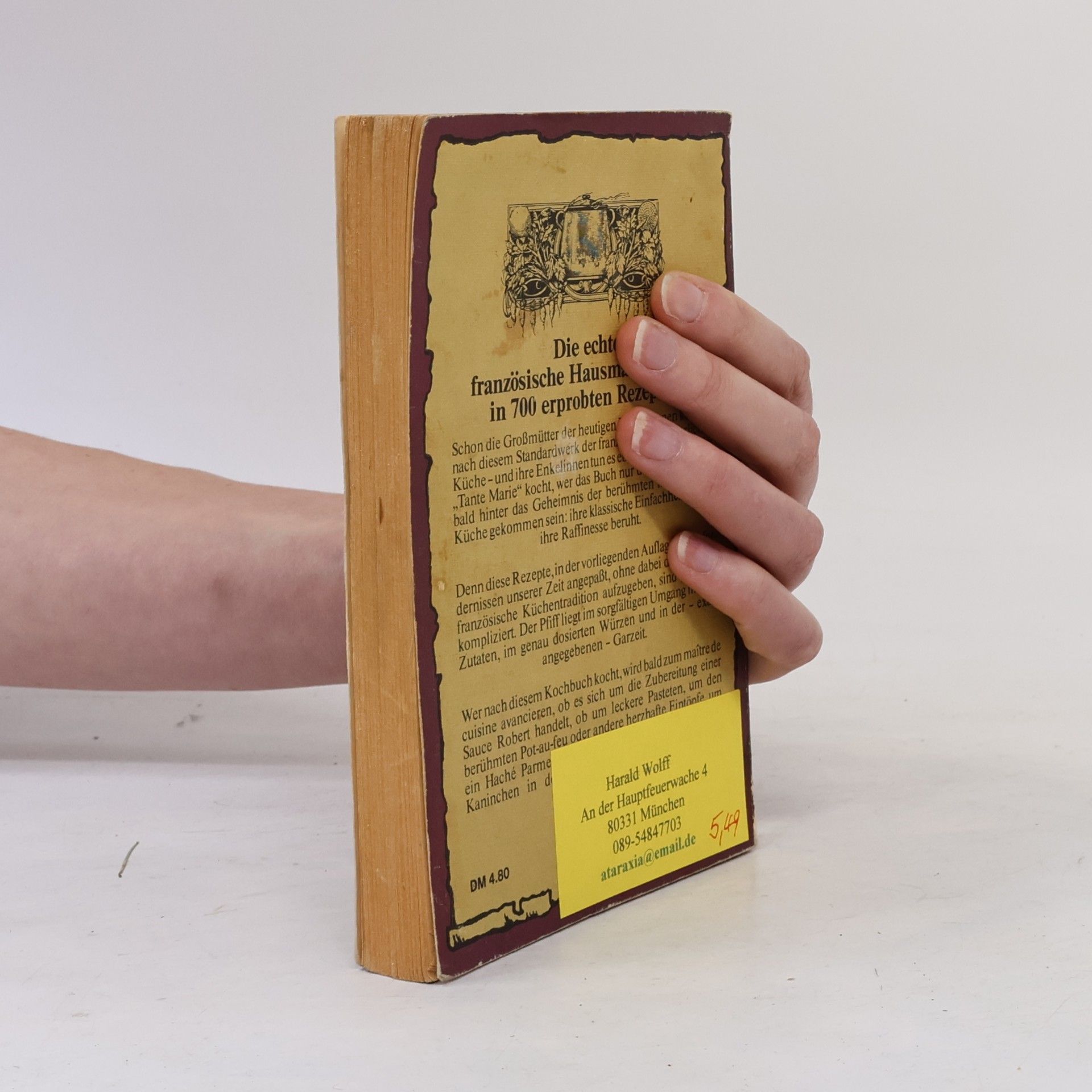 Various authors Tante Marie. Das grosse französische Volkskochbuch