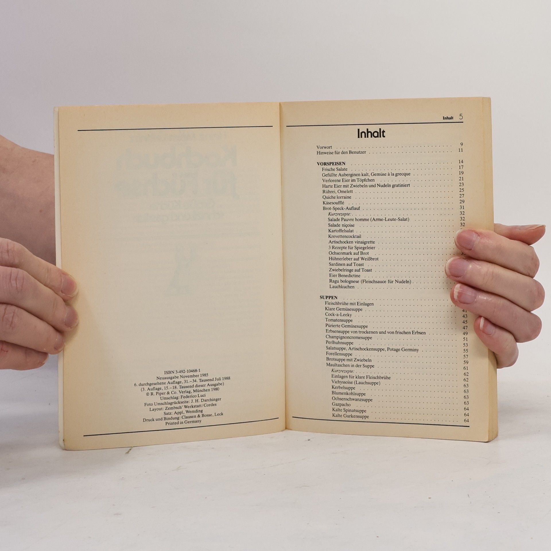 Hermann-Heinrich Maier-Leibnitz Serie Piper: Kochbuch für Füchse