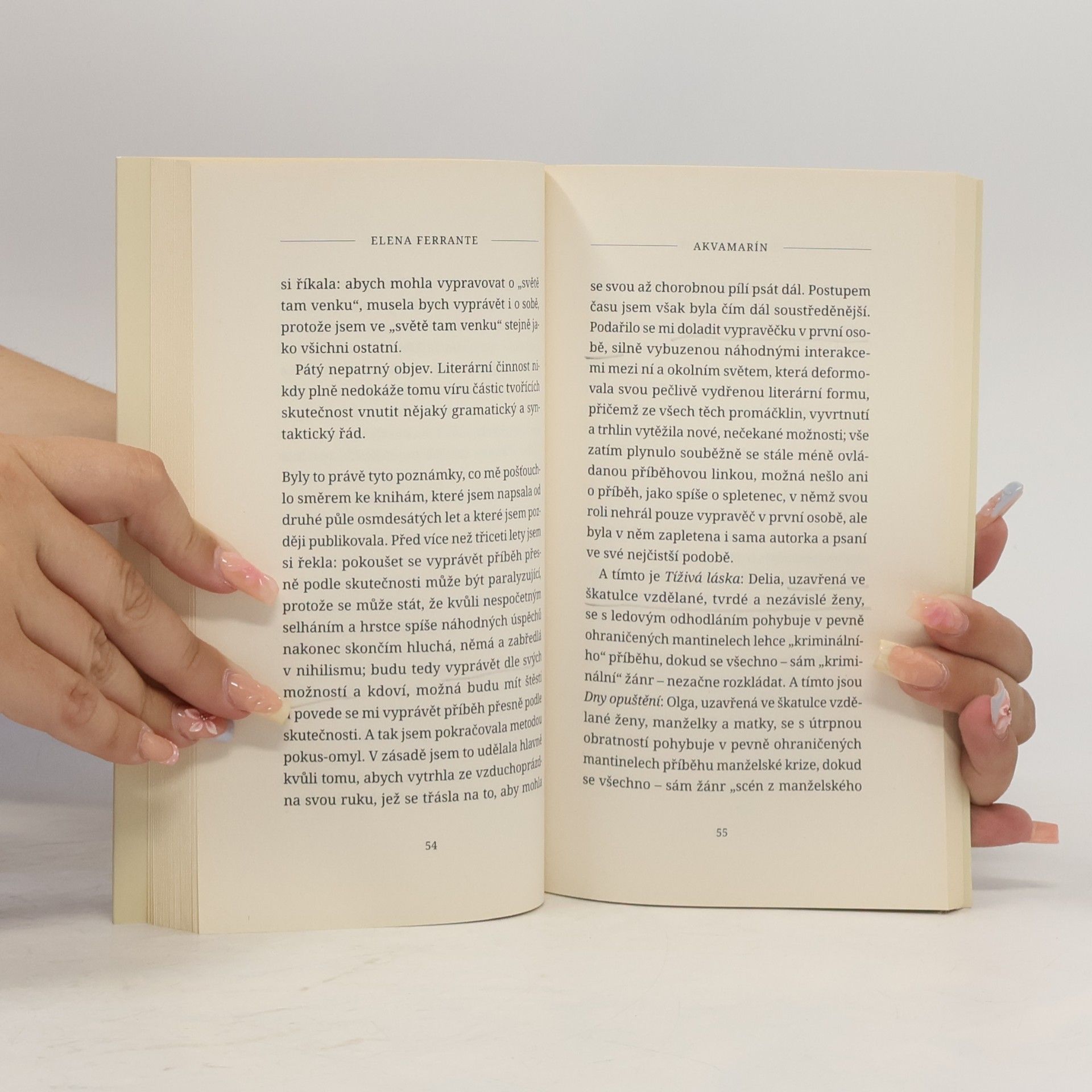 Elena Ferrante Na okraji : o potěšení z četby a psaní