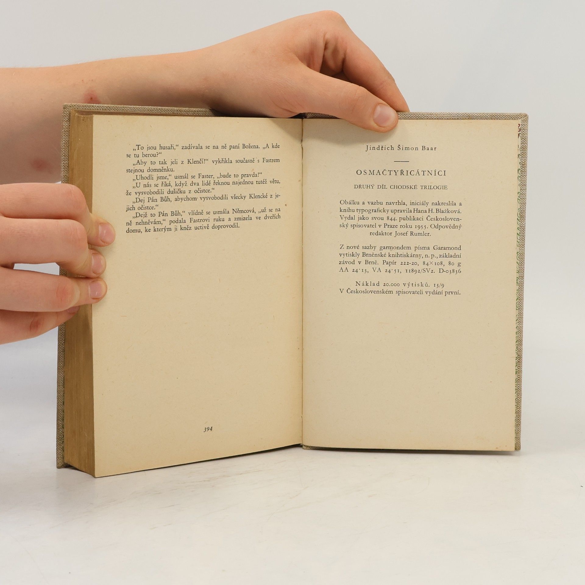 Jindřich Šimon Baar Osmačtyřicátníci. 2. díl Chodské trilogie