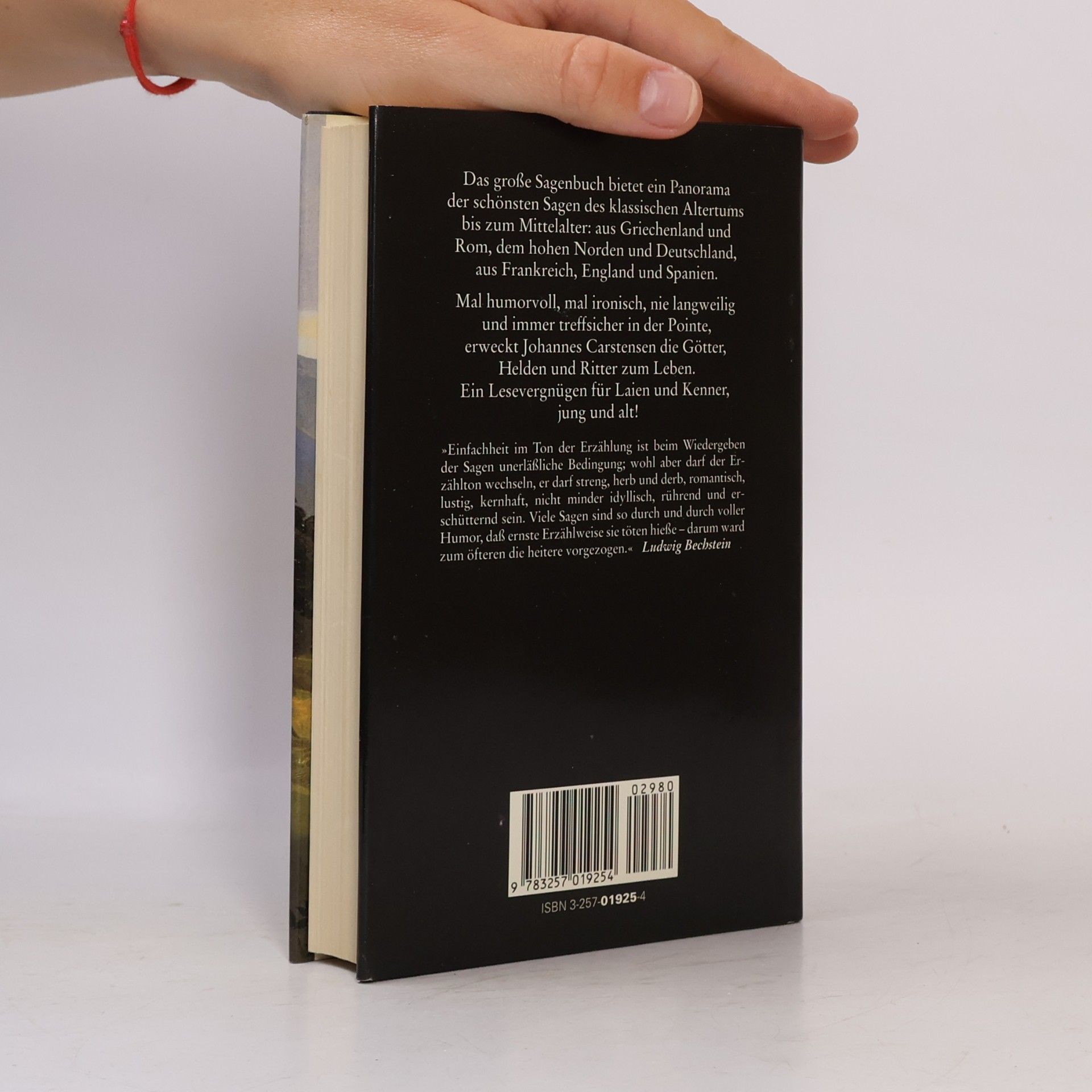 Johannes Carstensen Das große Sagenbuch