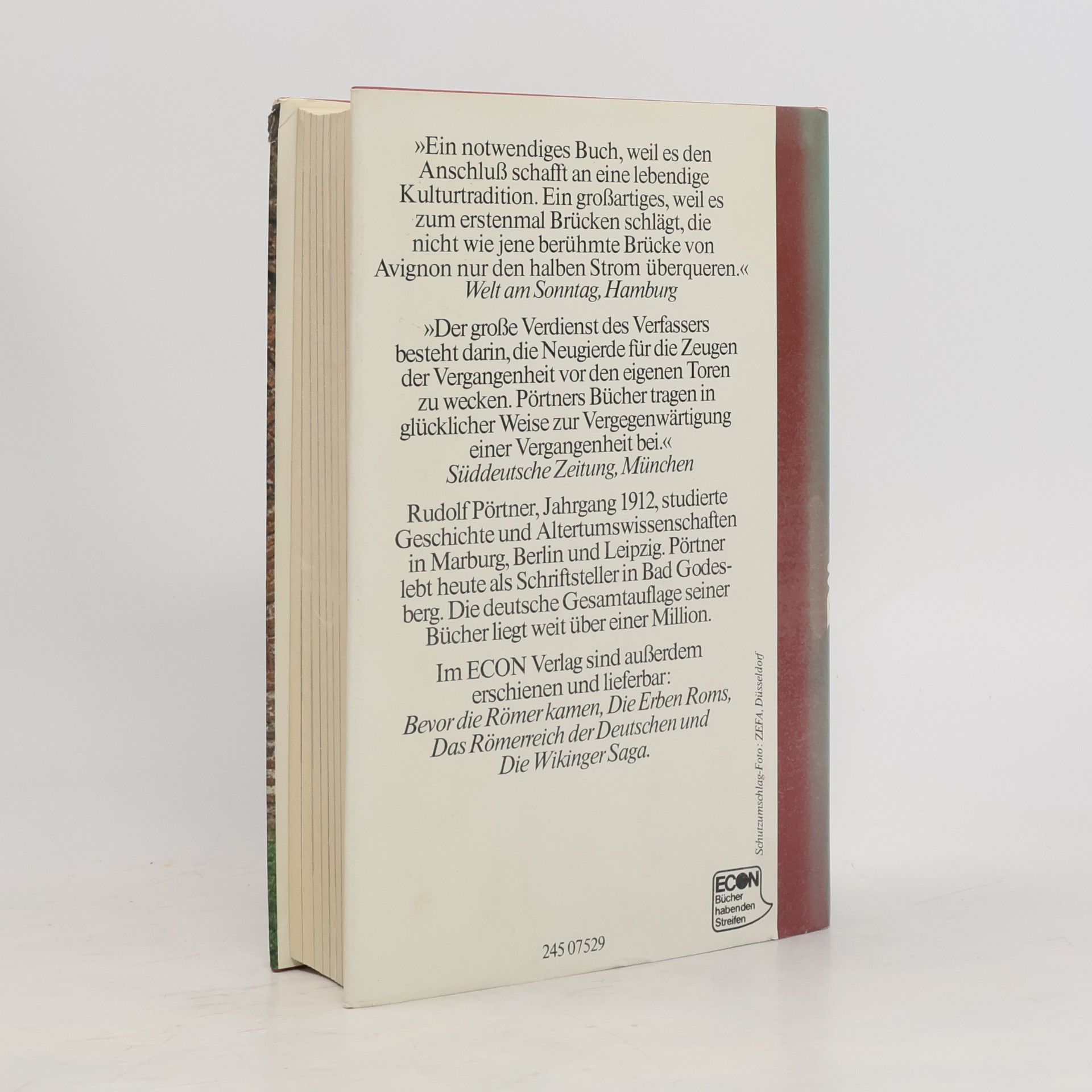 Rudolf Pörtner Mit dem Fahrstuhl in die Römerzeit : Städte und Stätten deutscher Frühgeschichte