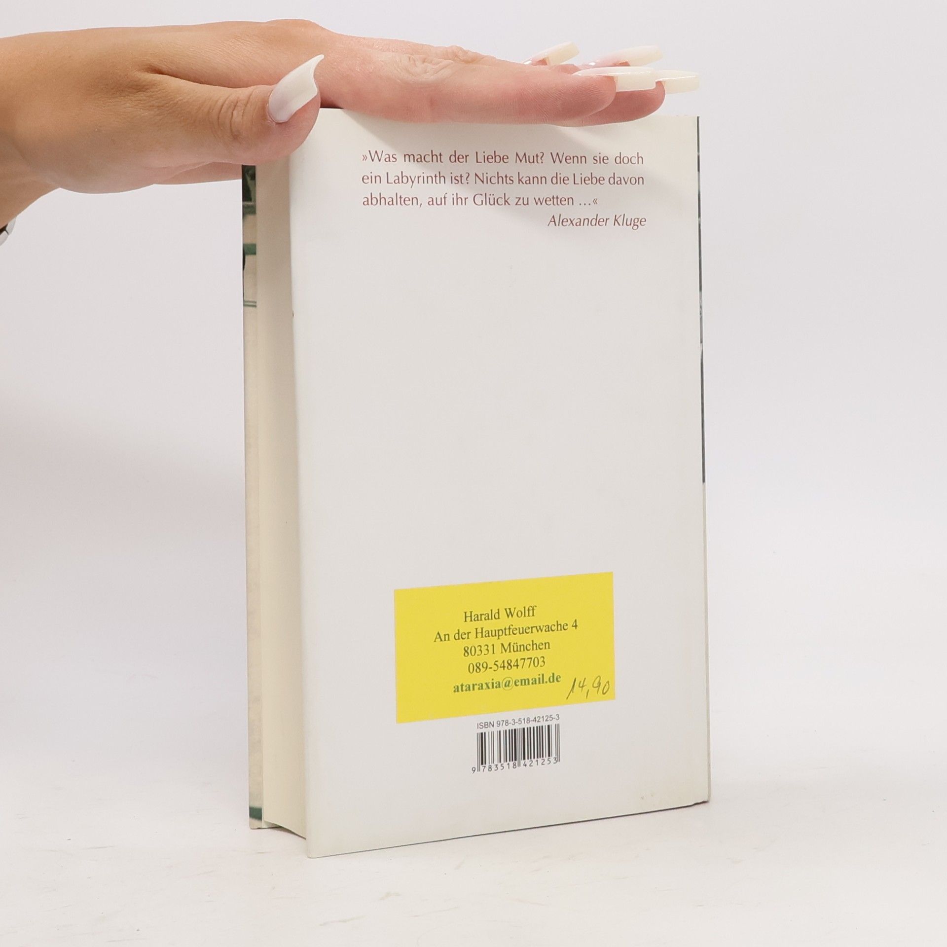 Alexander Kluge Das Labyrinth der zärtlichen Kraft, m. DVD