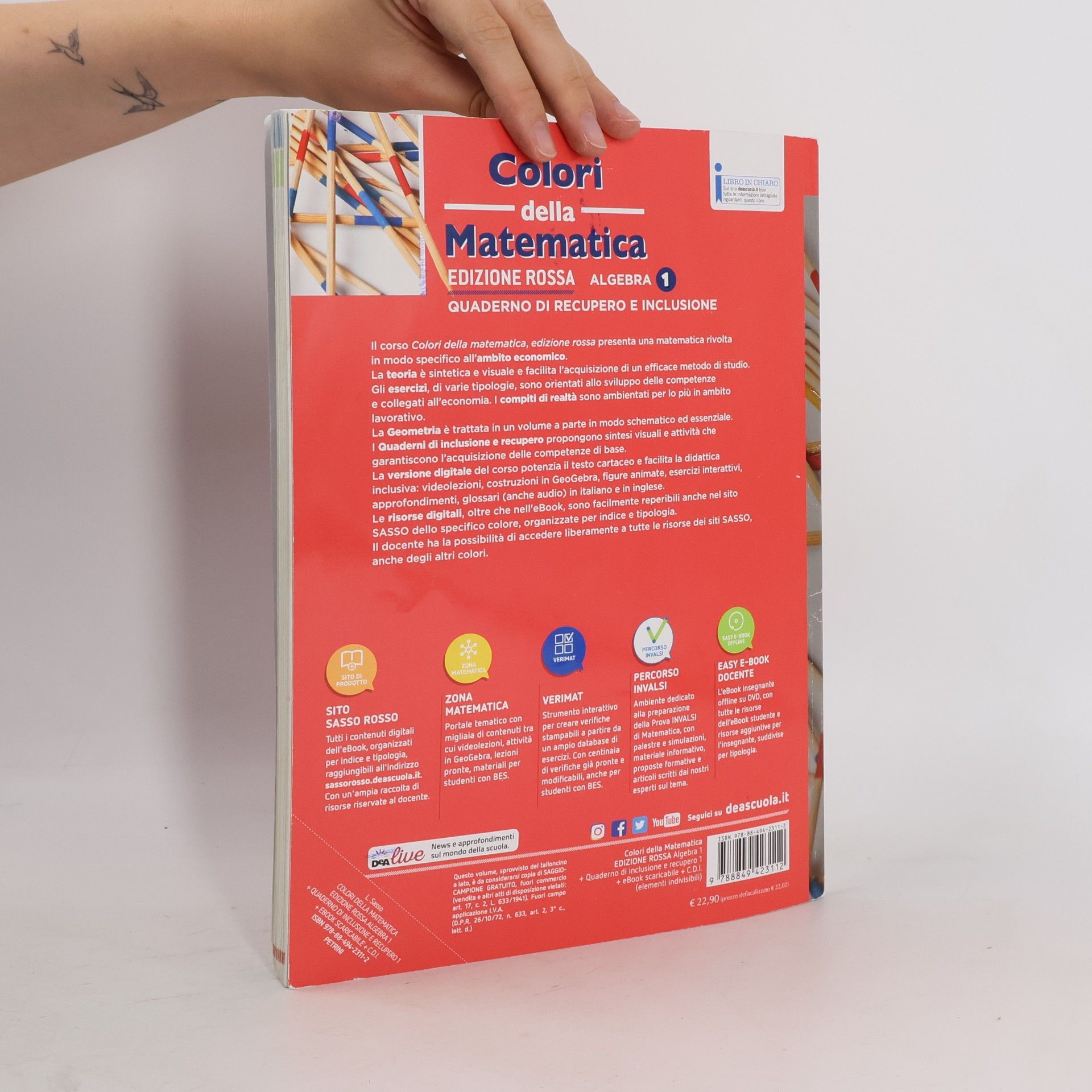 Leonardo Sasso Colori della matematica. Con algebra, quaderno di inclusione e recupero. Ediz. rossa. Per le scuole superiori. Con e-book. Con espansione online
