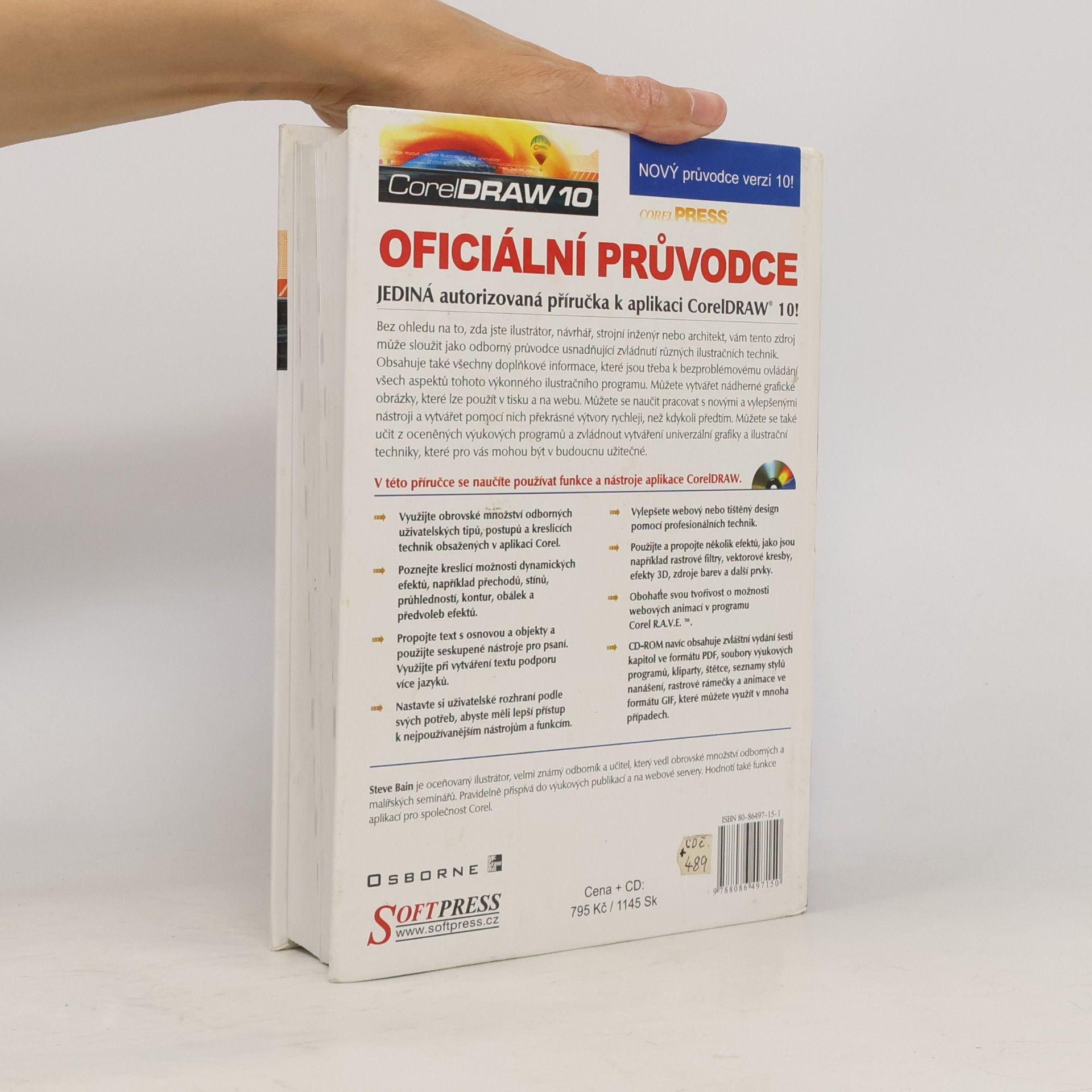 Steve Bain Oficiální průvodce CorelDRAW 10