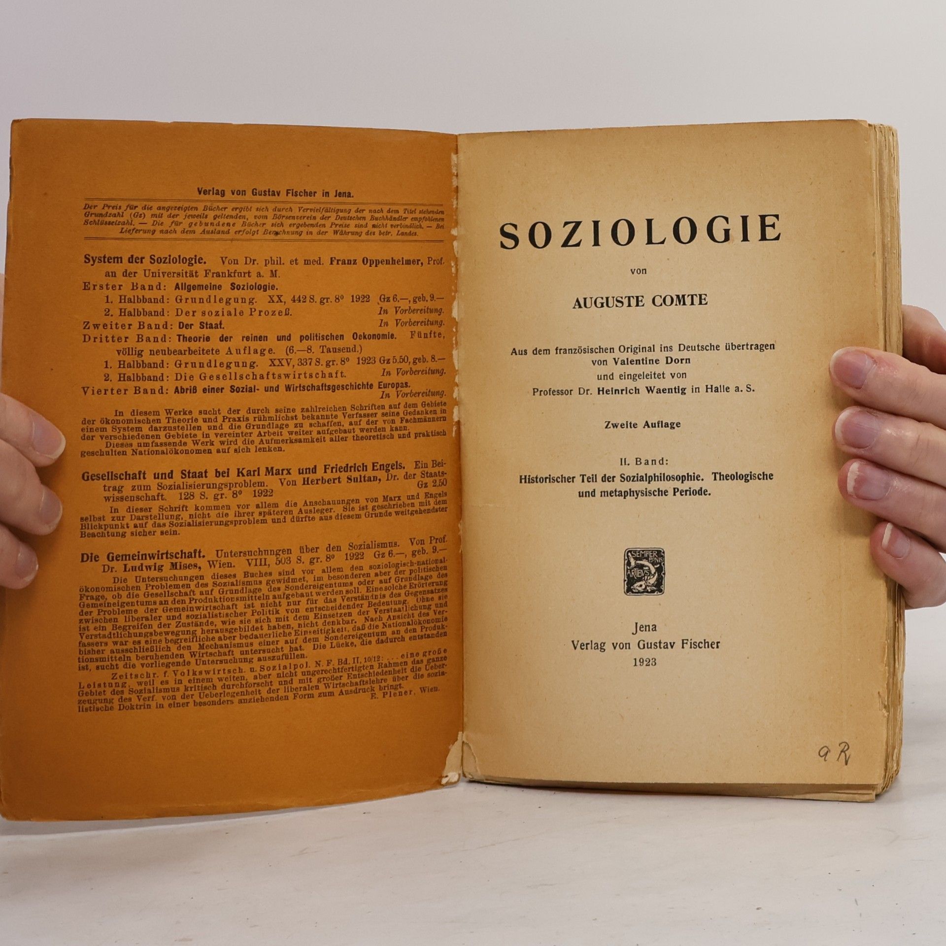 Auguste Comte Soziologie II.