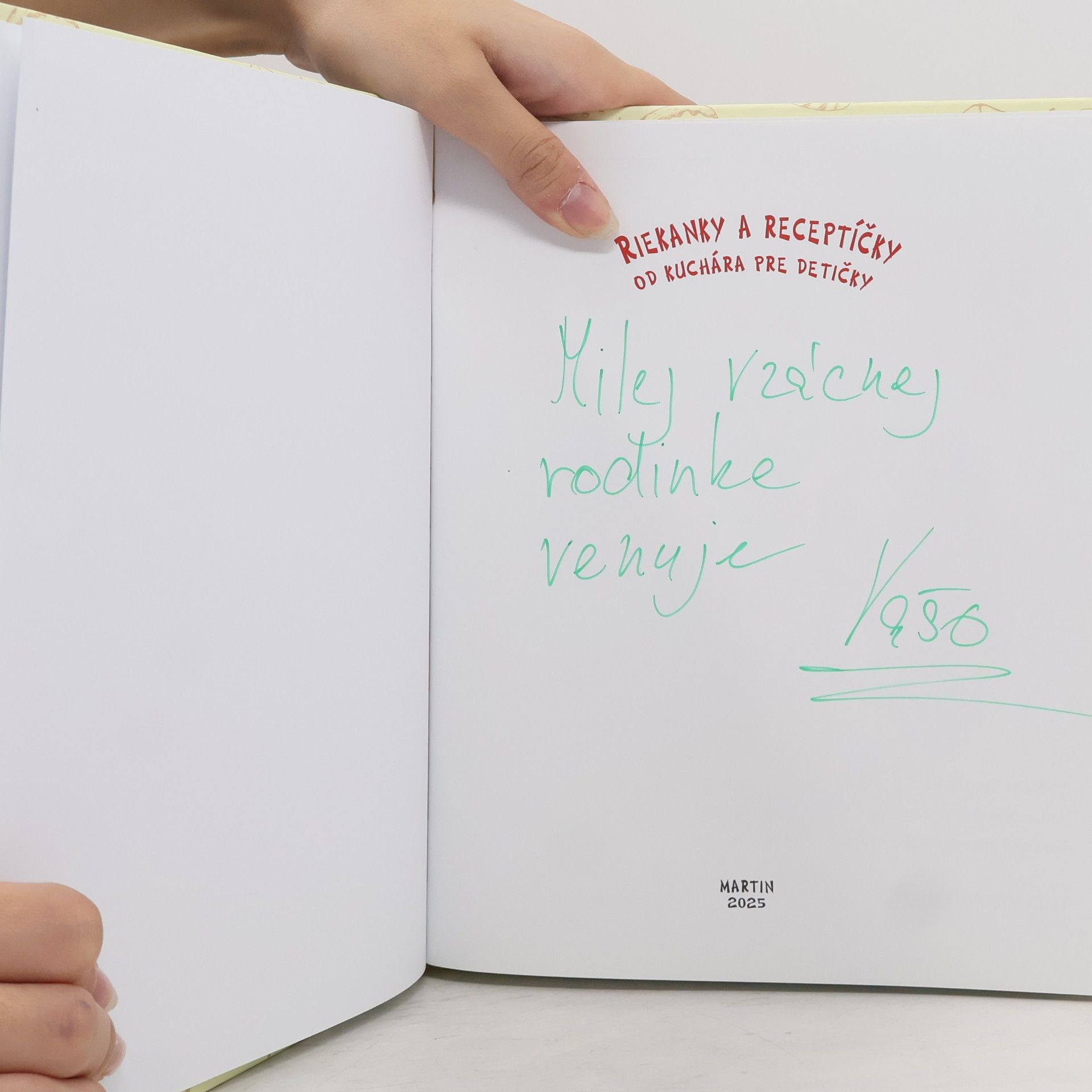 Vašo Benko Riekanky a receptíčky od kuchára pre detičky