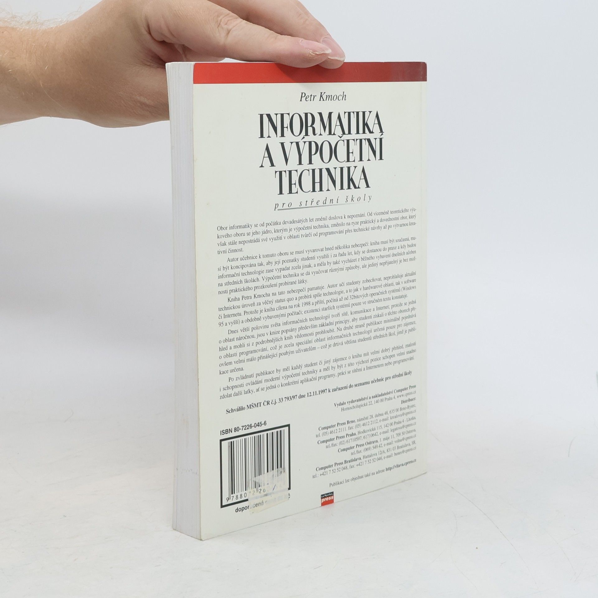 Petr Kmoch Informatika a výpočetní technika pro střední školy