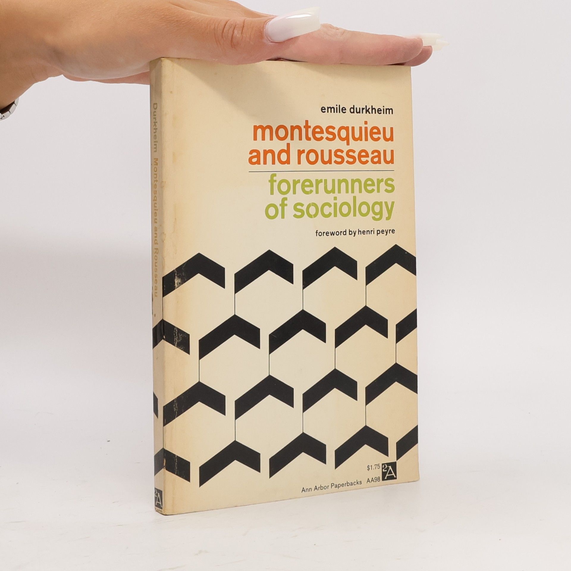 Émile Durkheim Montesquieu and Rousseau. Frerunners of Sociology