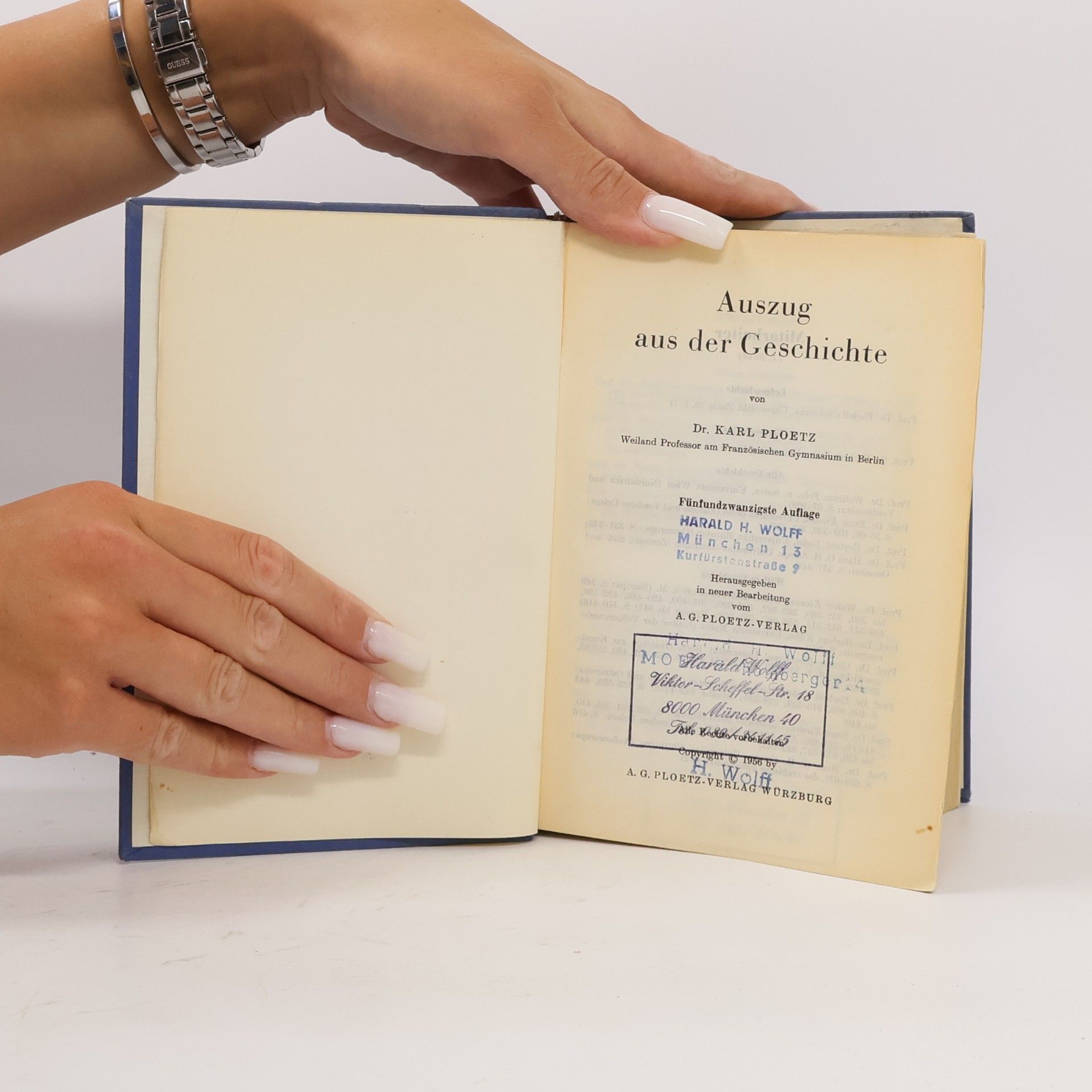 Karl Julius Ploetz Auszug aus der Geschichte