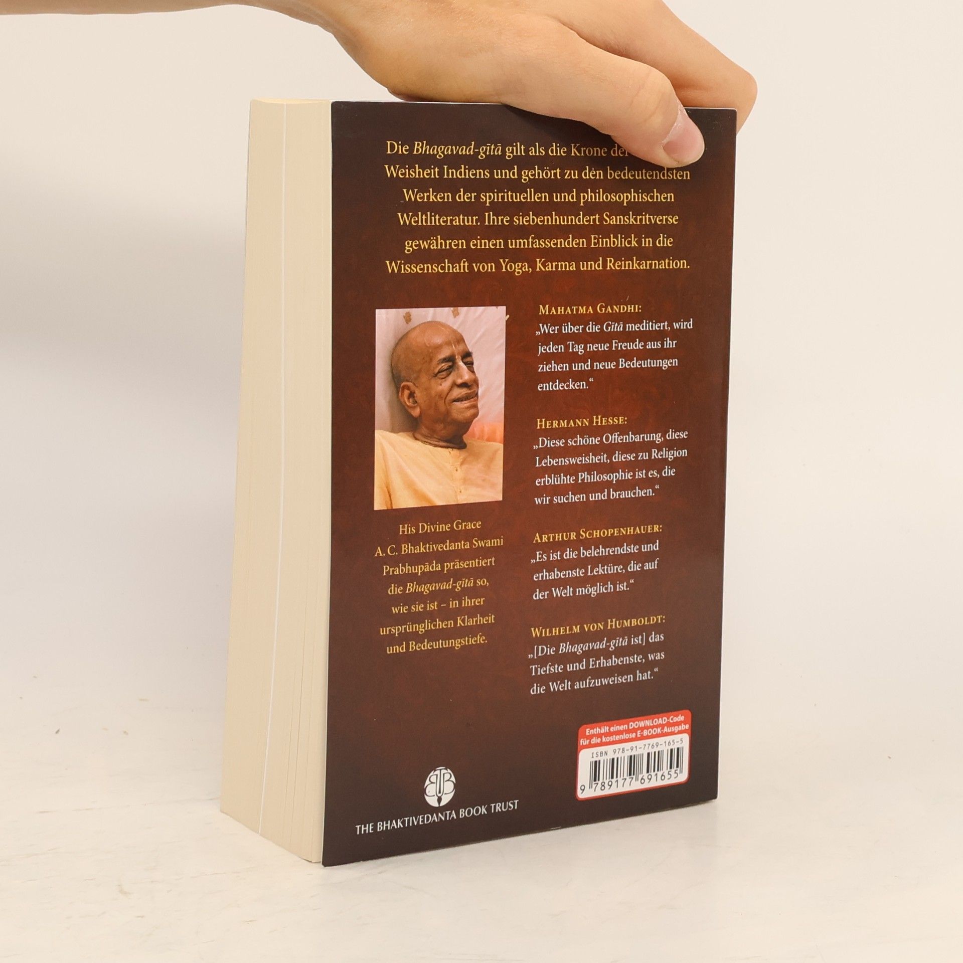 A. C. Bhaktivédánta Svámí Prabhupáda Bhagavad-gita wie sie ist