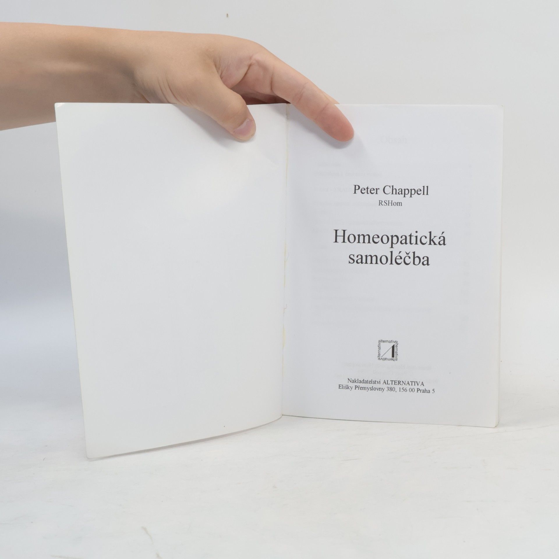 Peter Chappell Homeopatická samoléčba