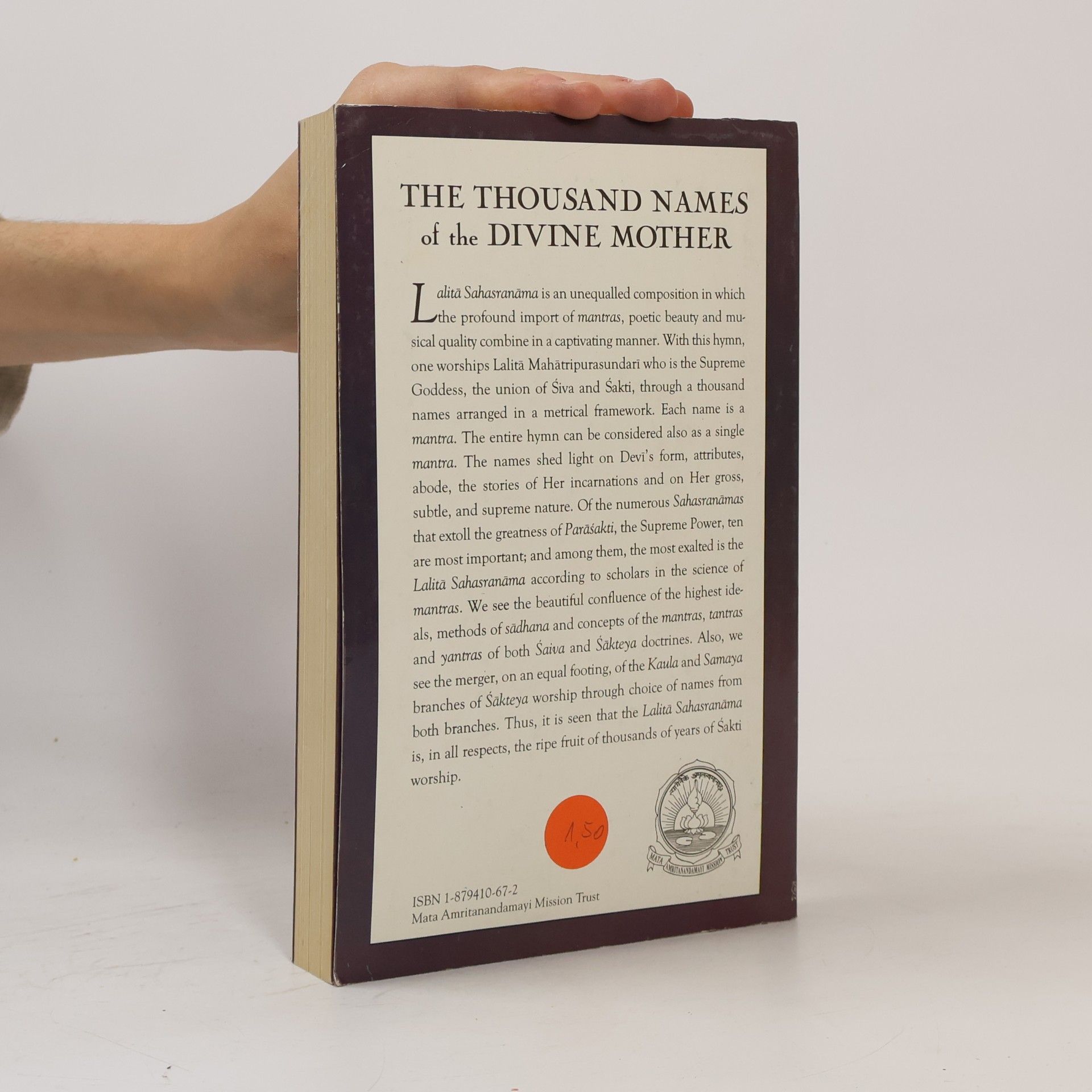 M.N. Namboodiri The Thousand Names of the Divine Mother