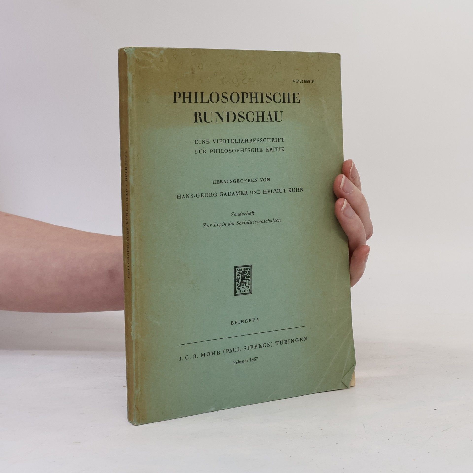 Hans Georg Gadamer Philosophische Rundschau