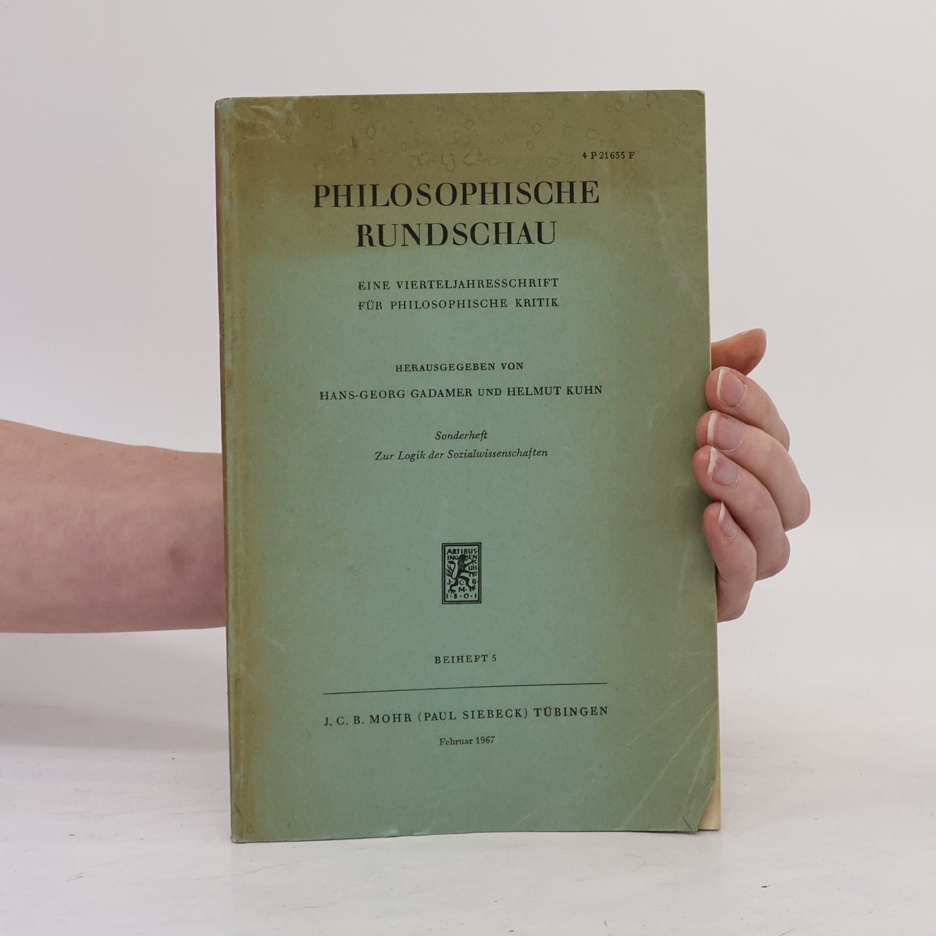 Hans Georg Gadamer Philosophische Rundschau