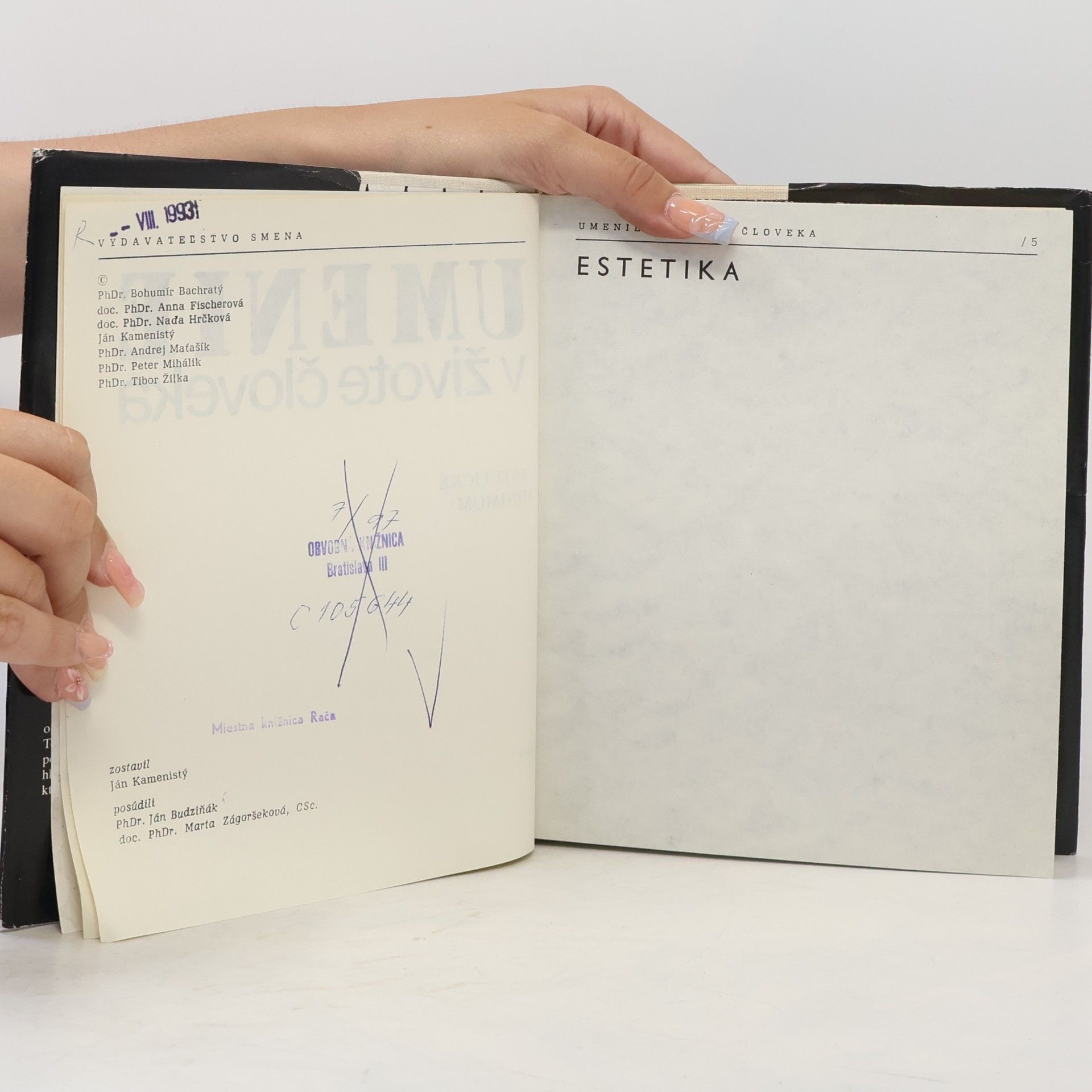 Kolektív autorov Umenie v živote človeka : estetické minimum