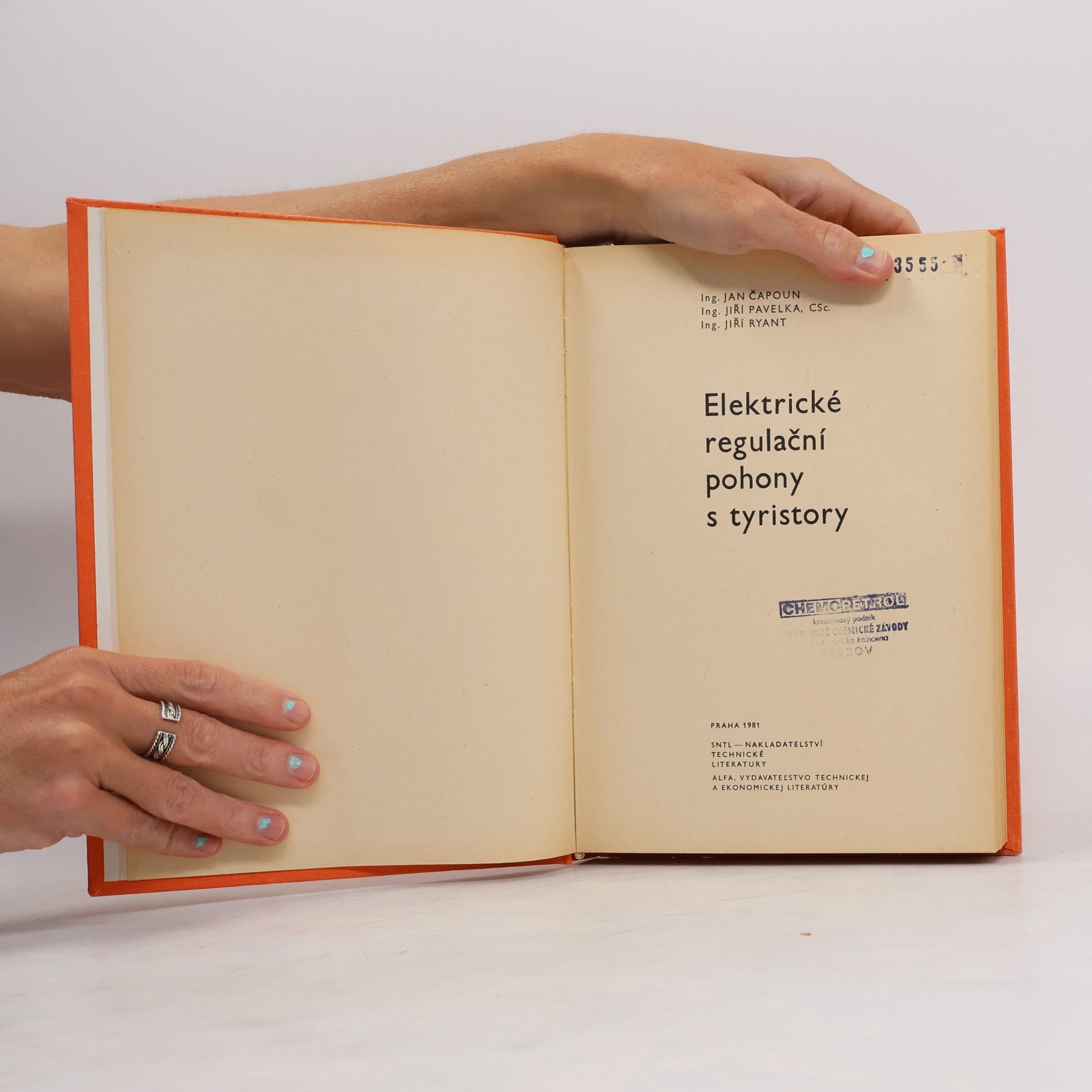 Jan Čapoun Elektrické regulační pohony s tyristory
