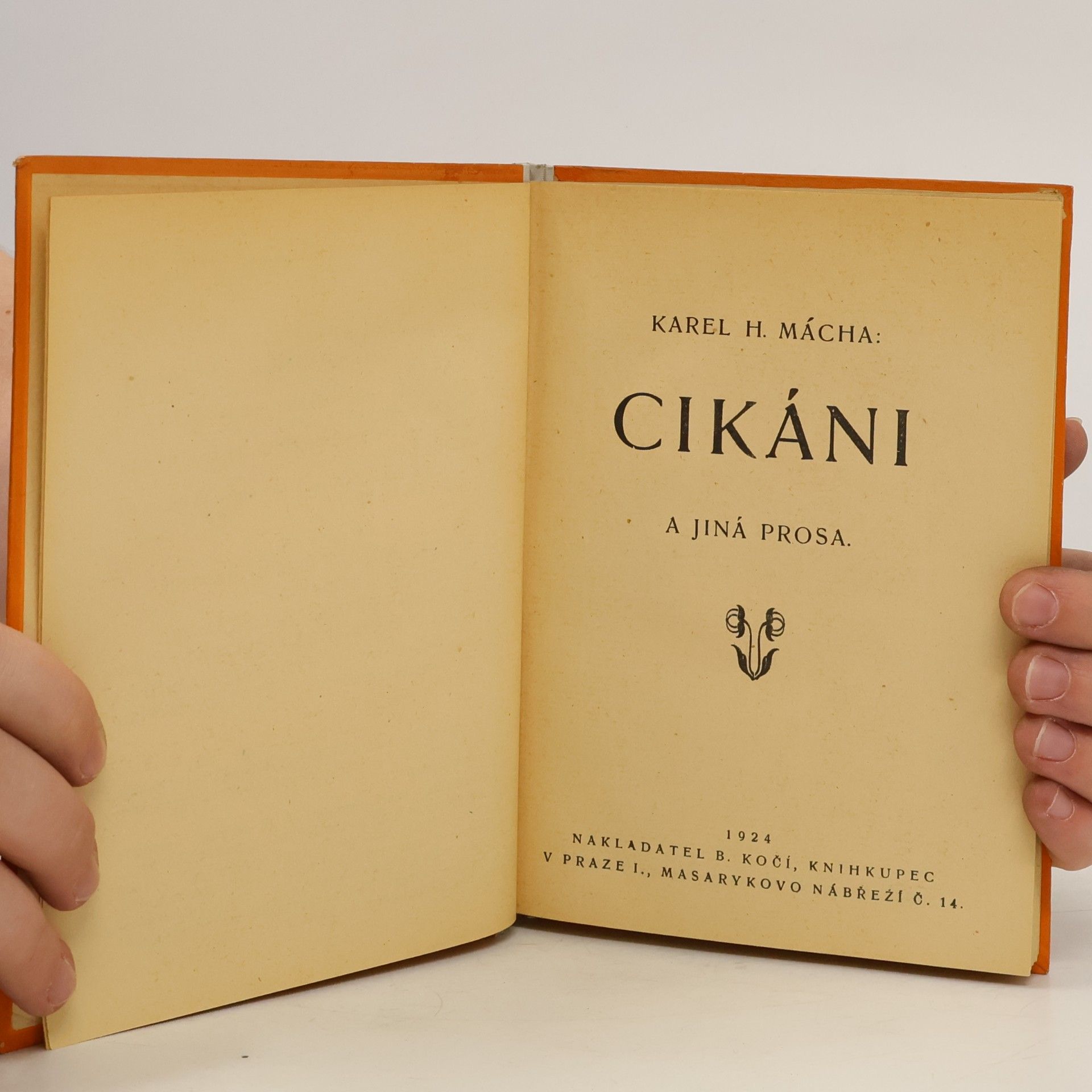 Karel Hynek Mácha Cikáni. A jiná prosa