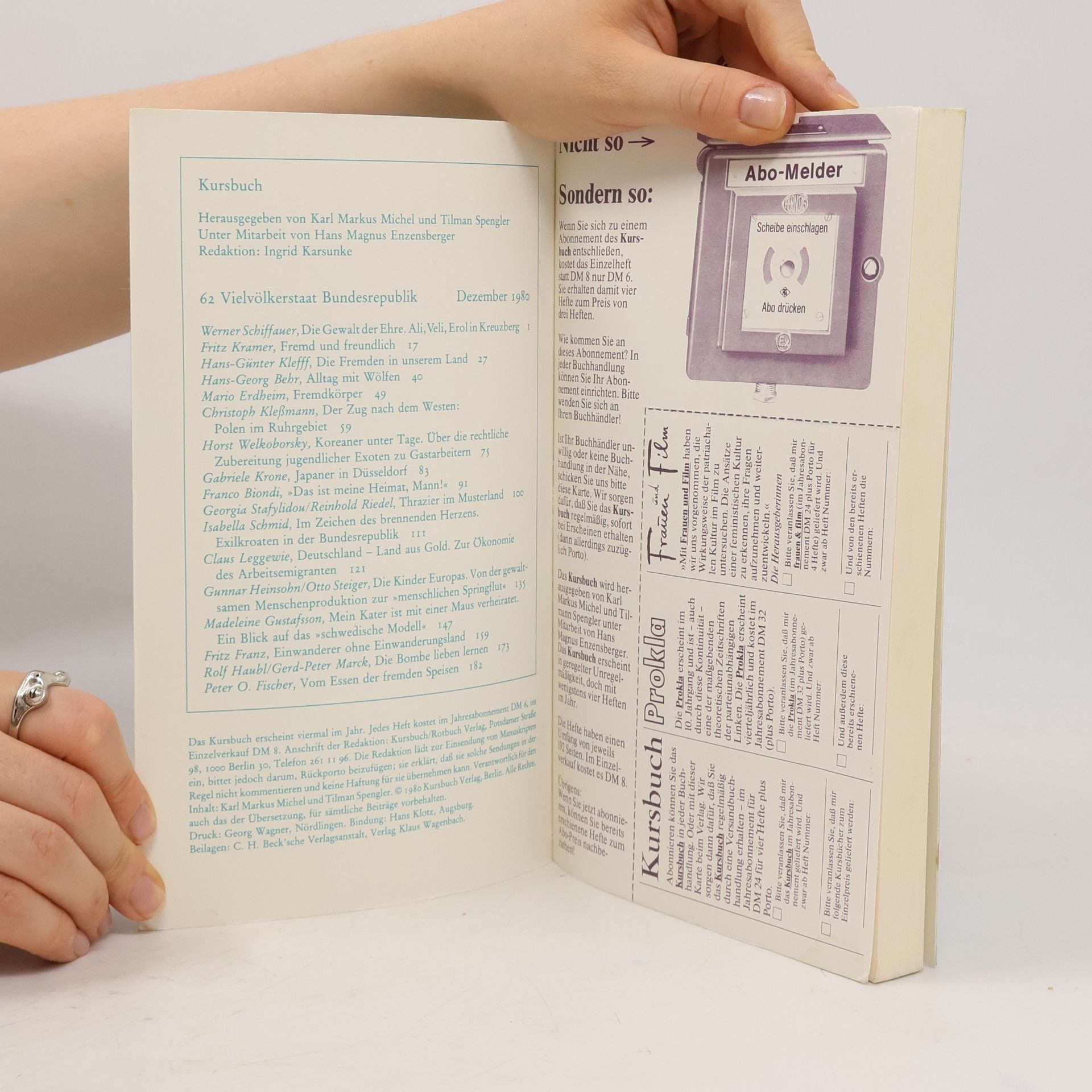 Autorenkollektiv Kursbuch 62