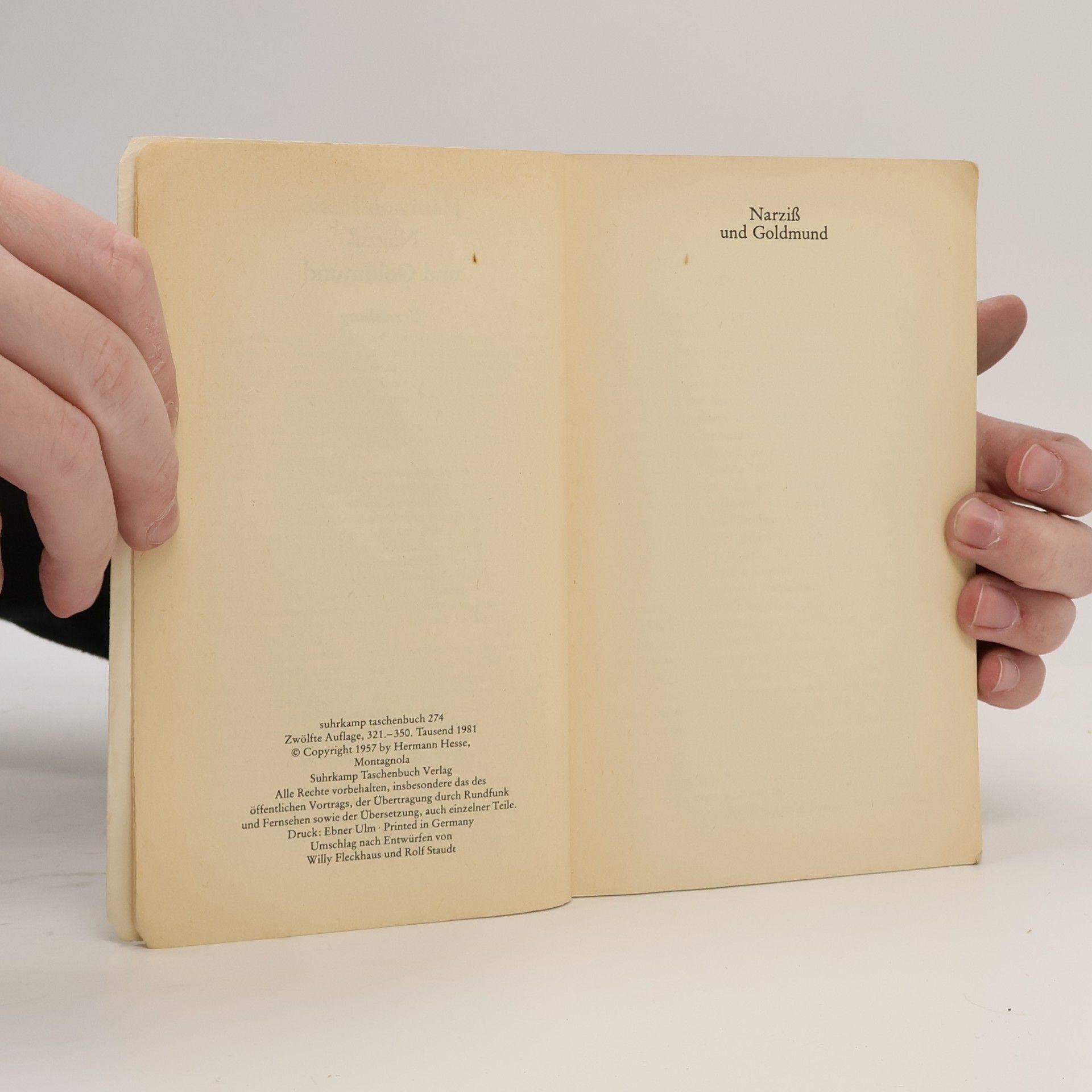 Hermann Hesse Narziß und Goldmund
