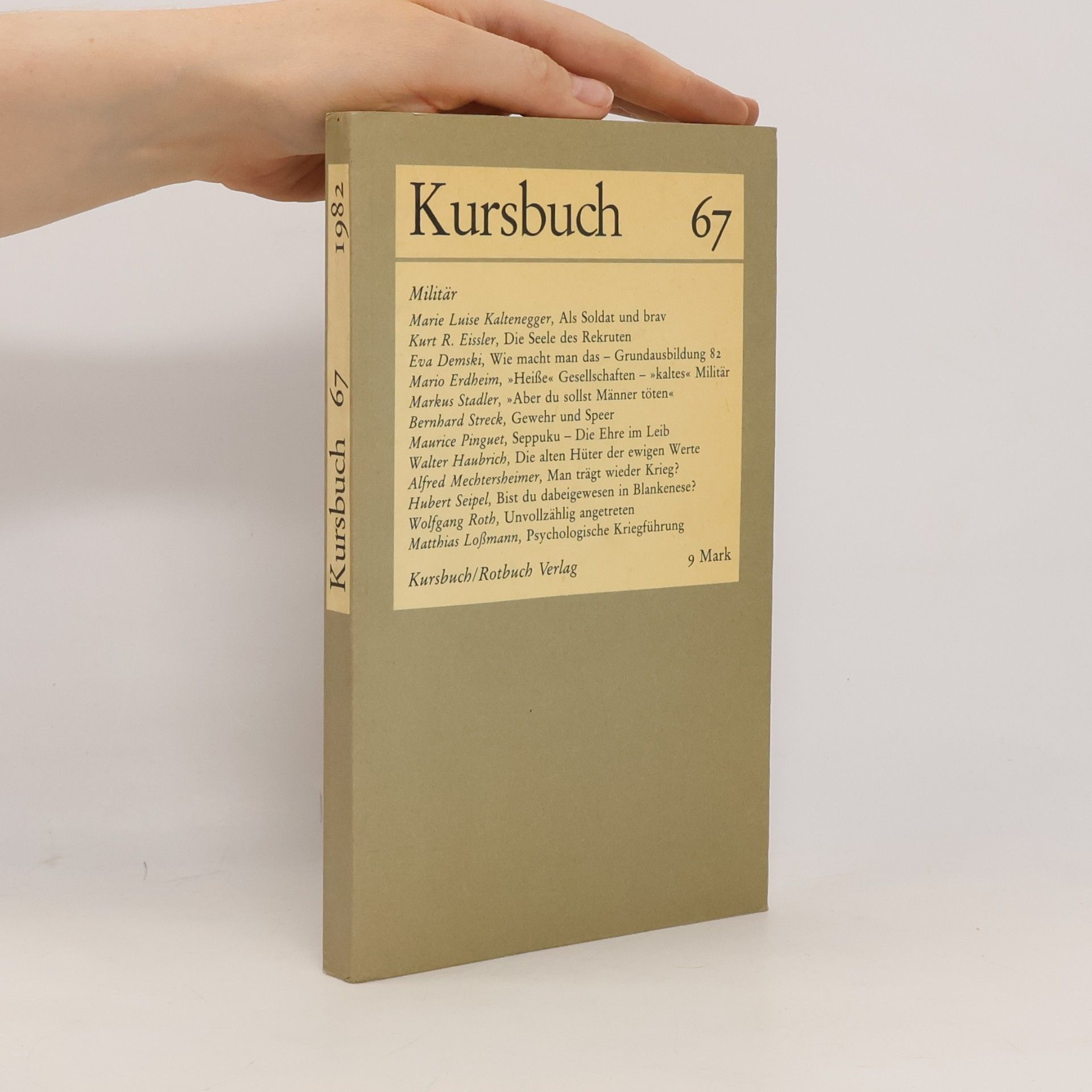 Autorenkollektiv Kursbuch 67