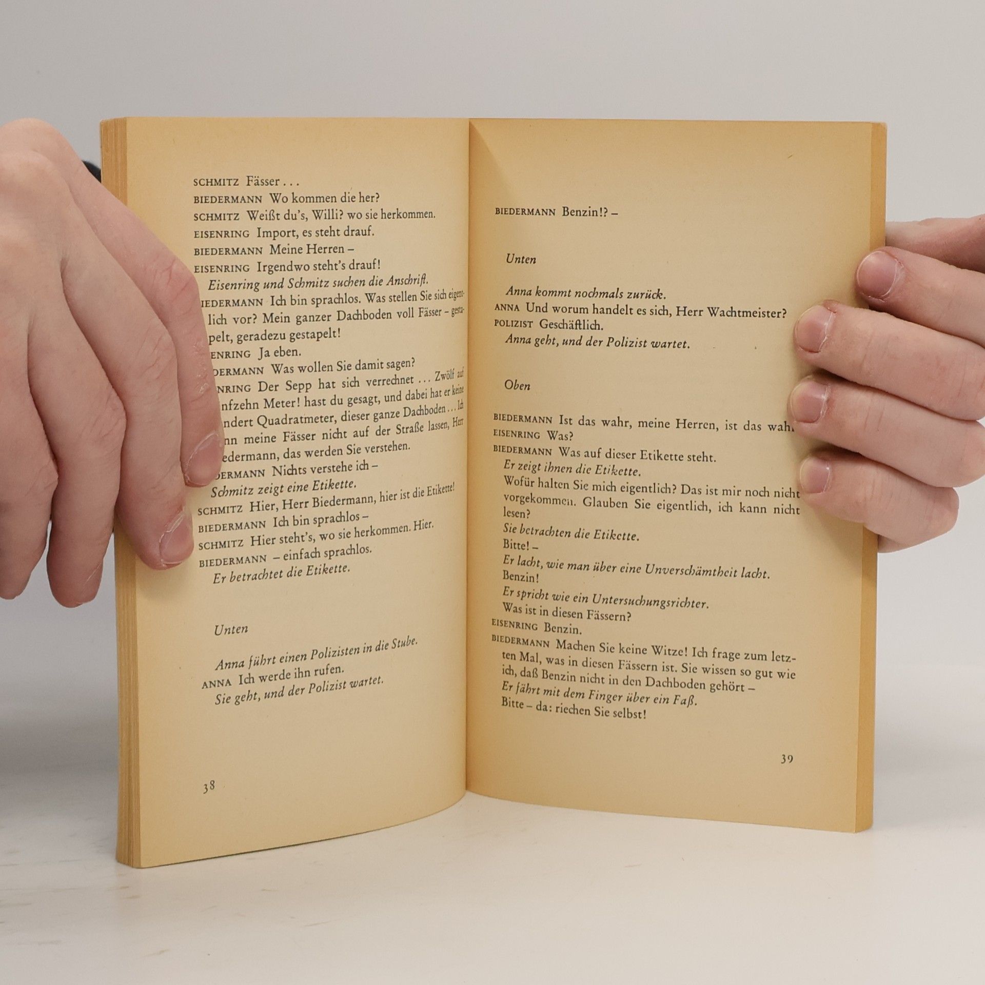 Max Frisch Biedermann und die Brandstifter
