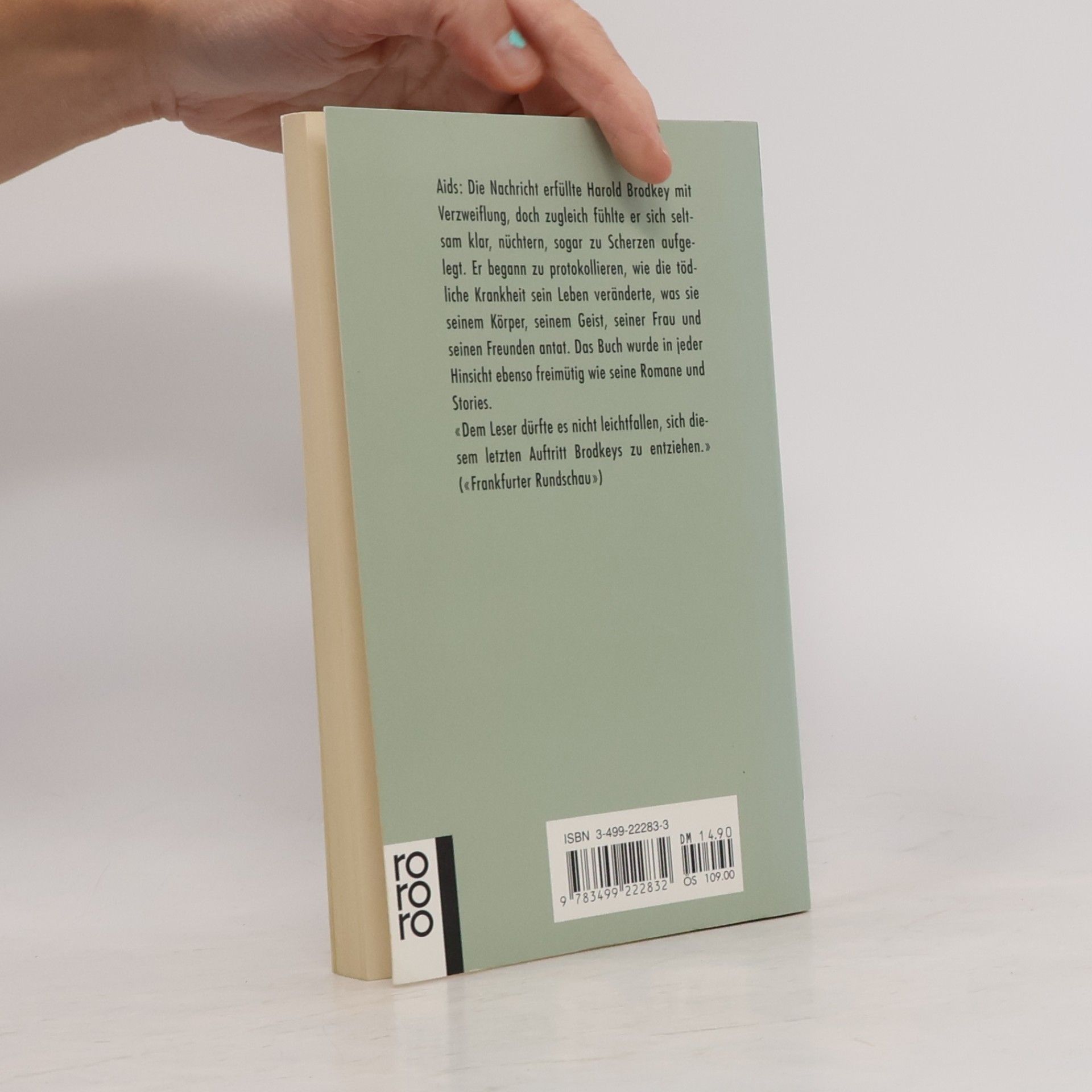 Harold Brodkey Die Geschichte meines Todes
