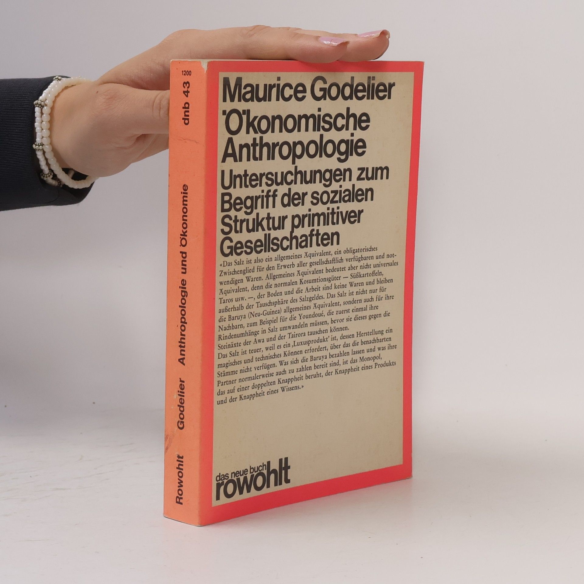 Maurice Godelier Ökonomische Anthropologie