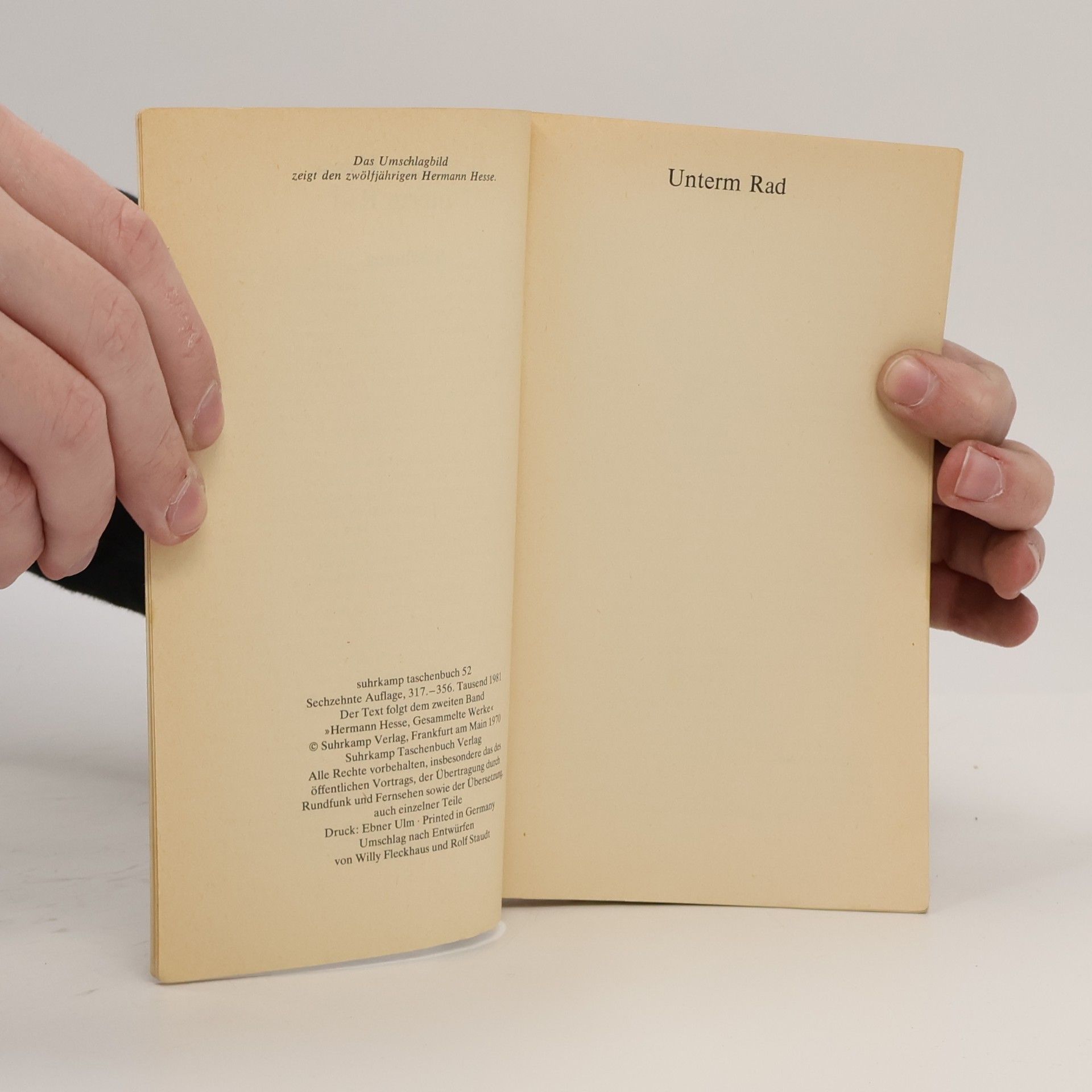 Hermann Hesse Unterm Rad