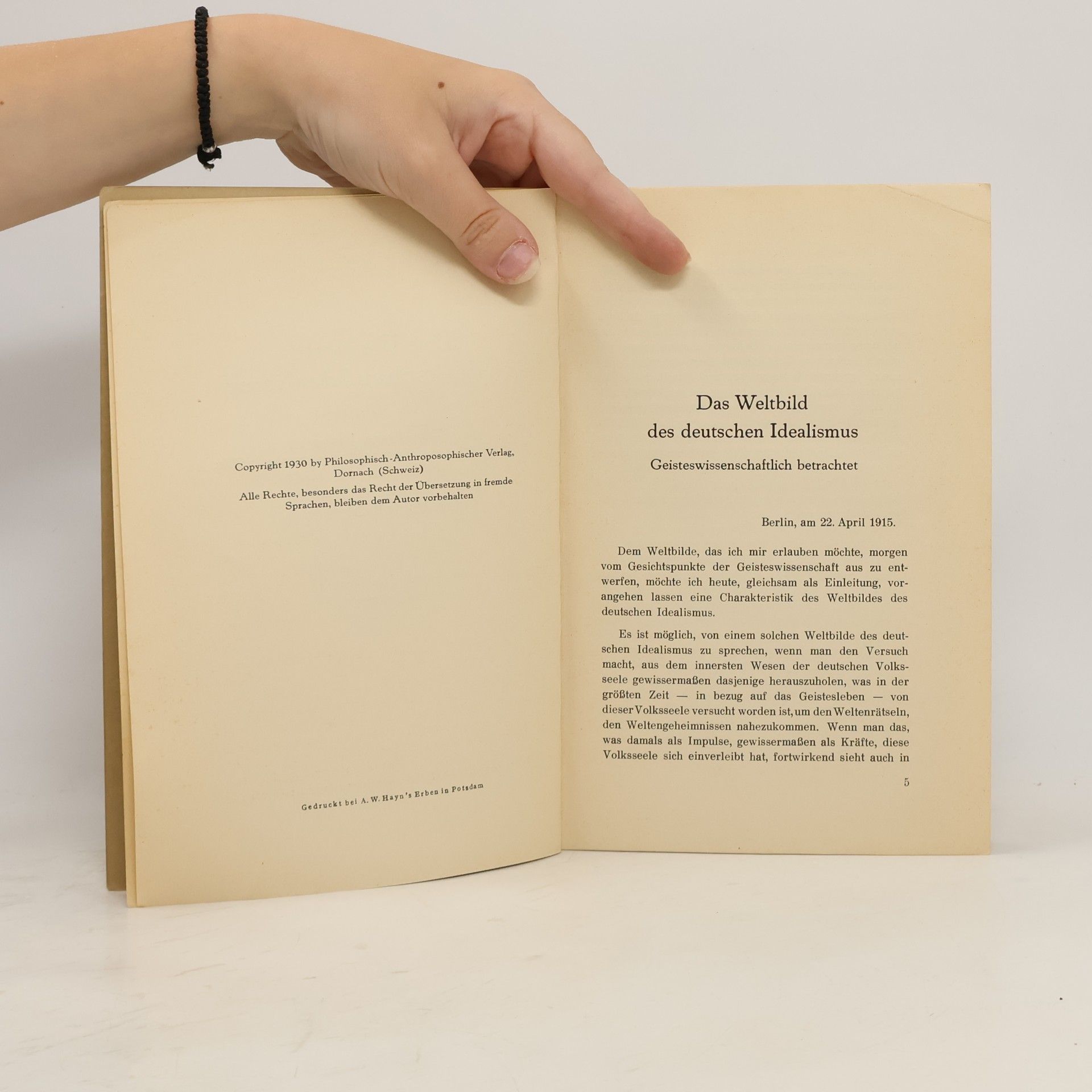Rudolf Steiner Das Weltbild des deutschen Idealismus