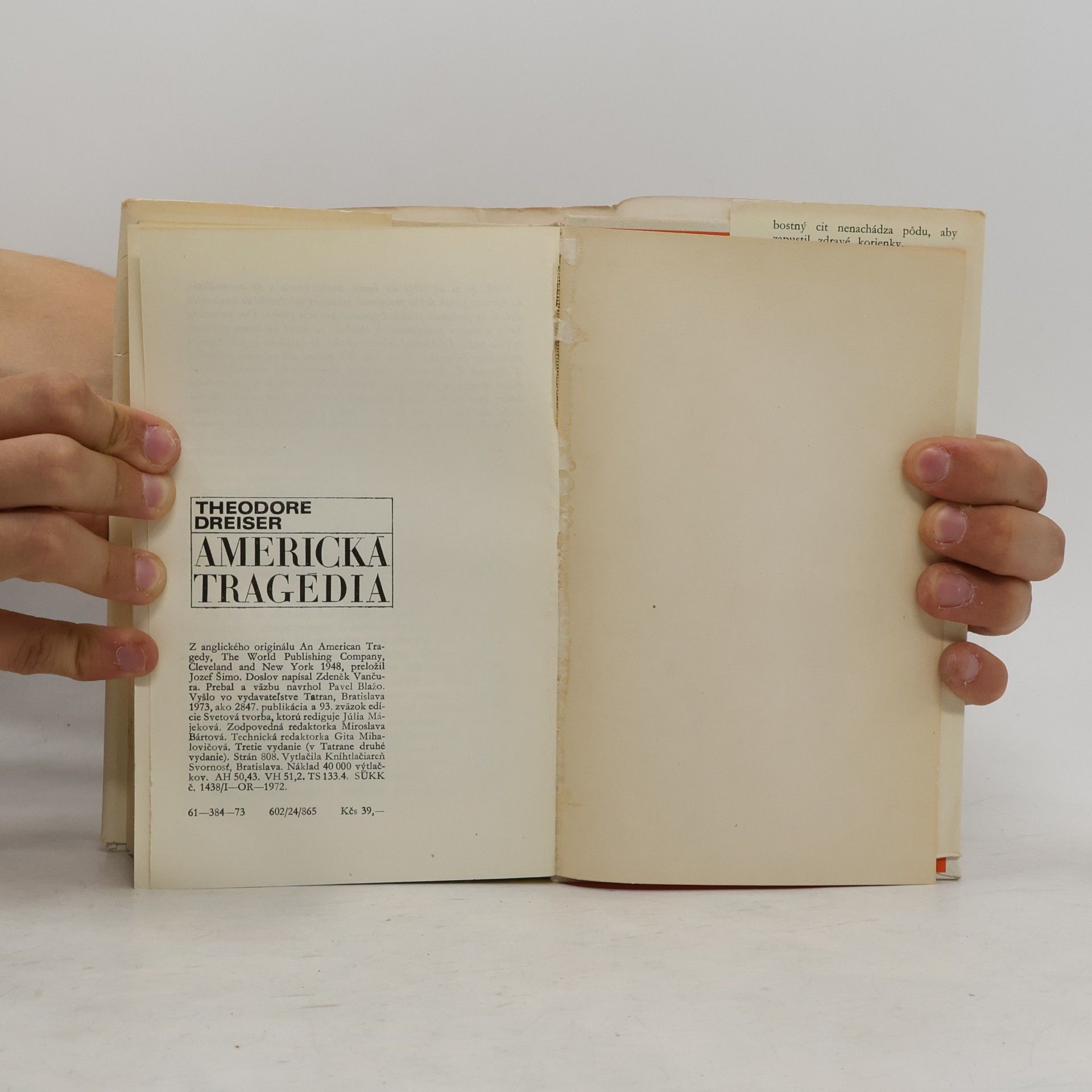 Theodore Dreiser Americká tragédia