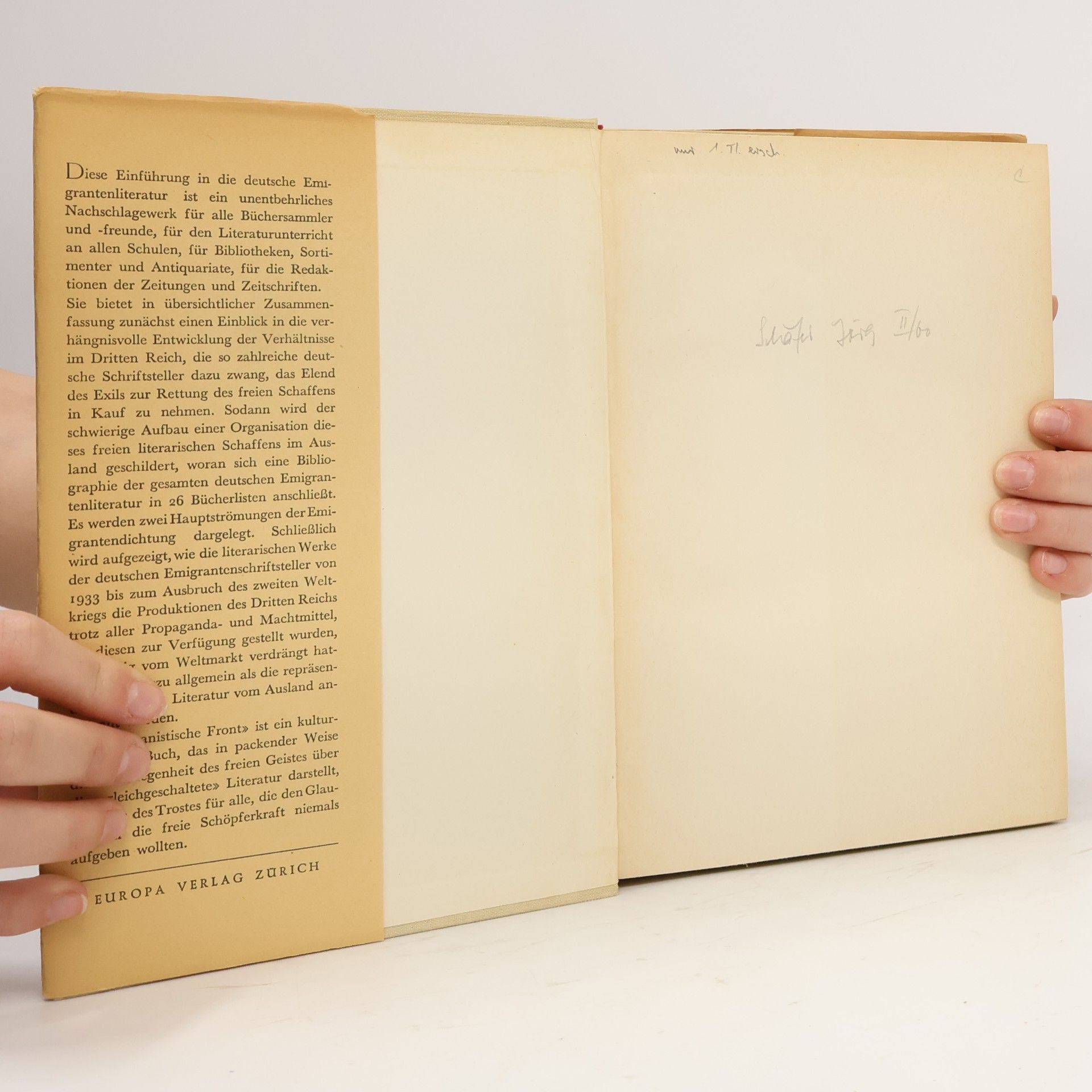 Walter Arthur Berendsohn Die humanistische Front