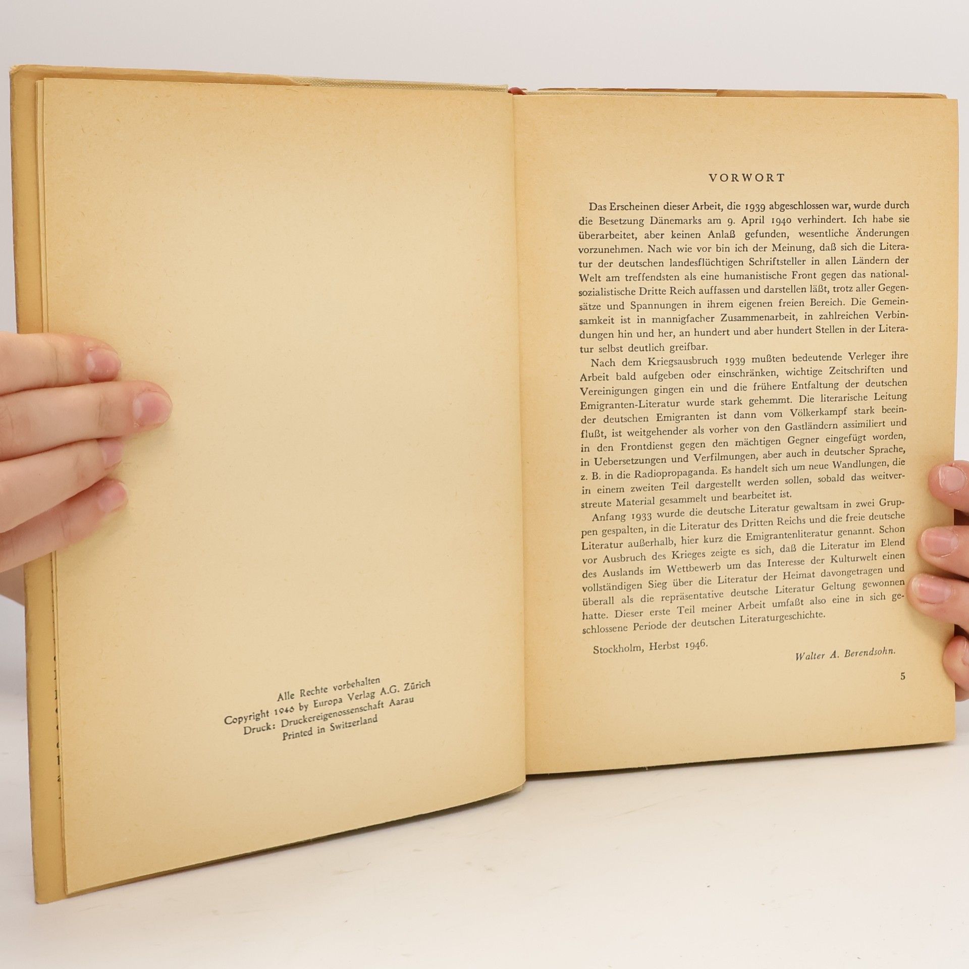 Walter Arthur Berendsohn Die humanistische Front