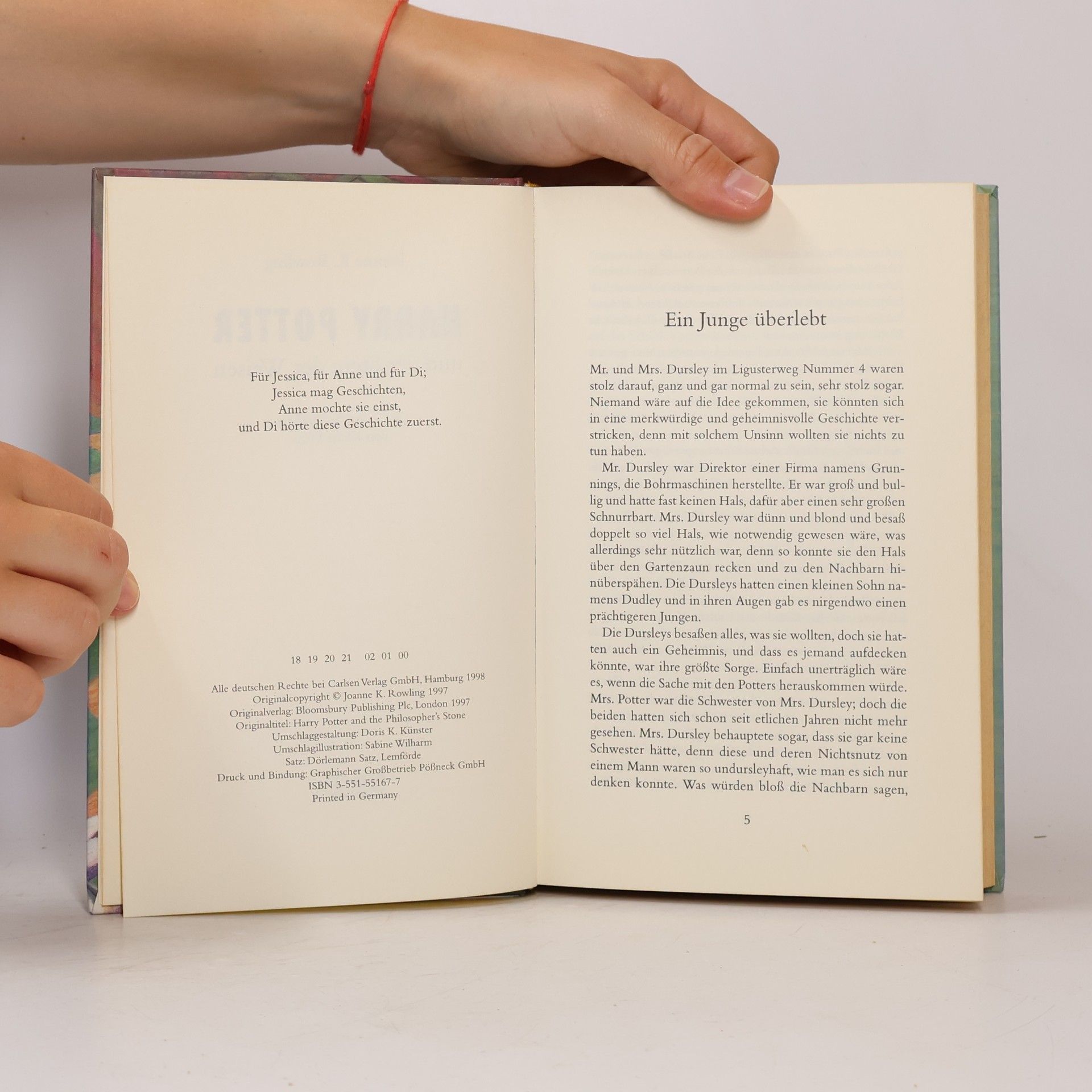 J. K. Rowling Harry Potter und der Stein der Weisen