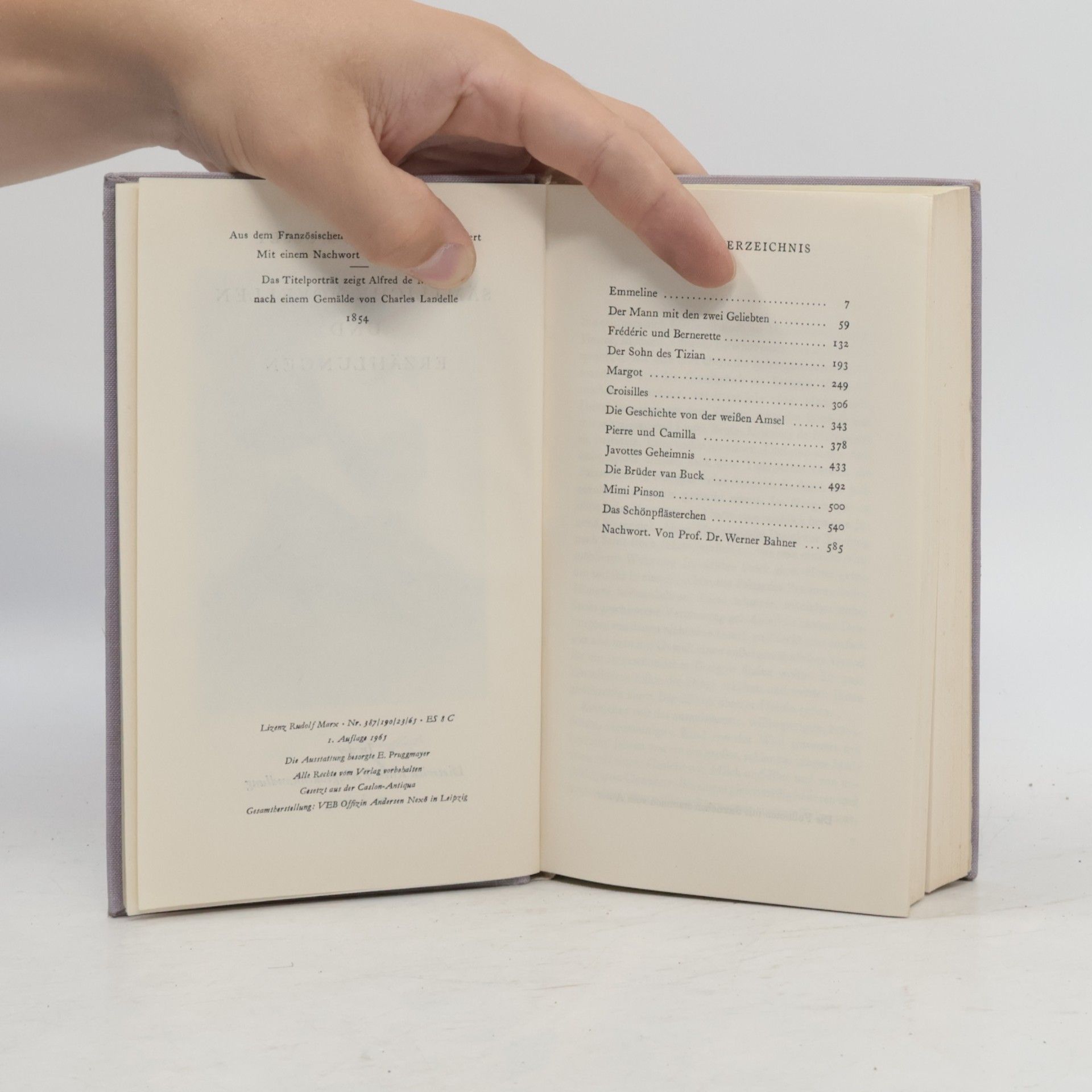 Alfred de Musset Sämtliche Novellen