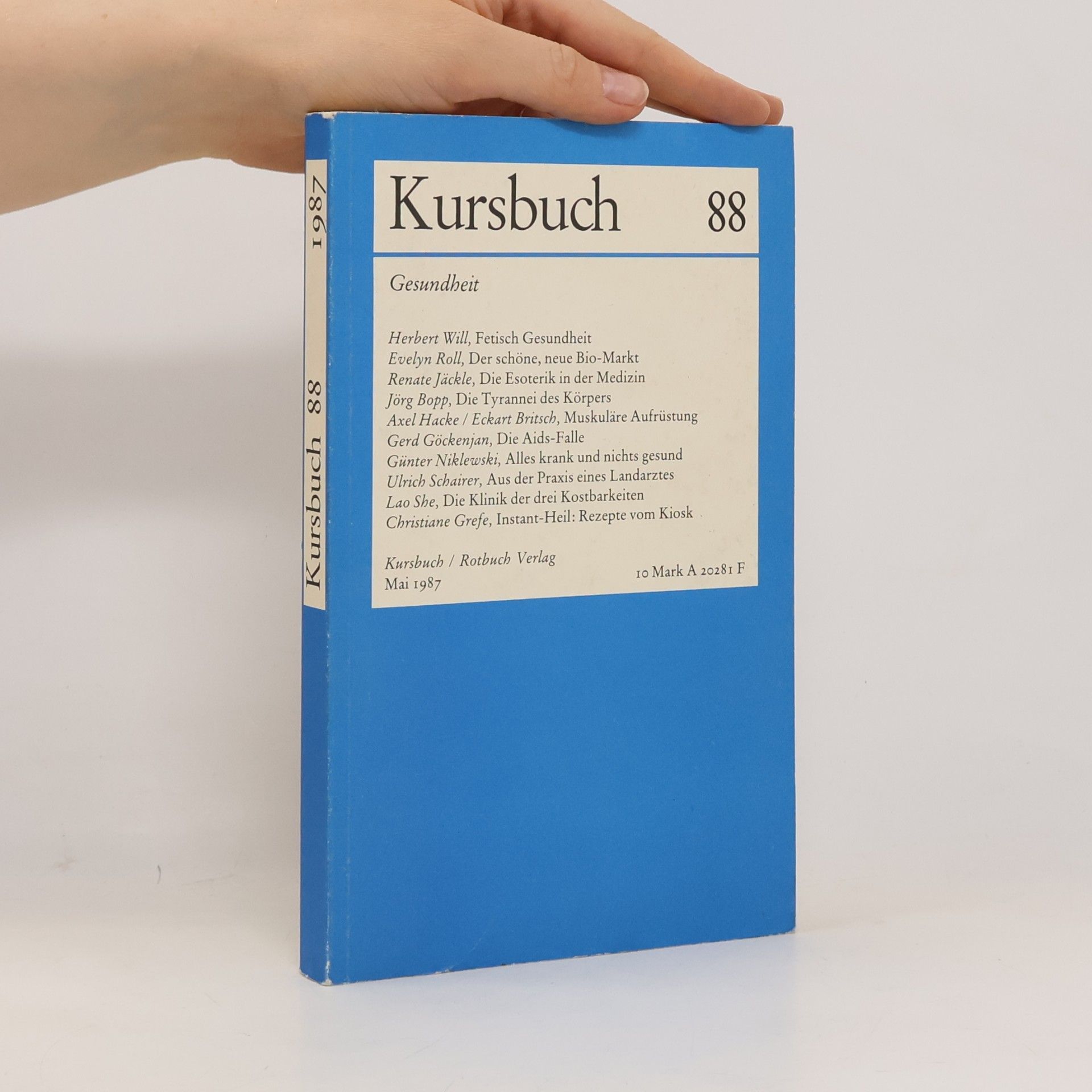Various authors Gesundheit. Kursbuch 88