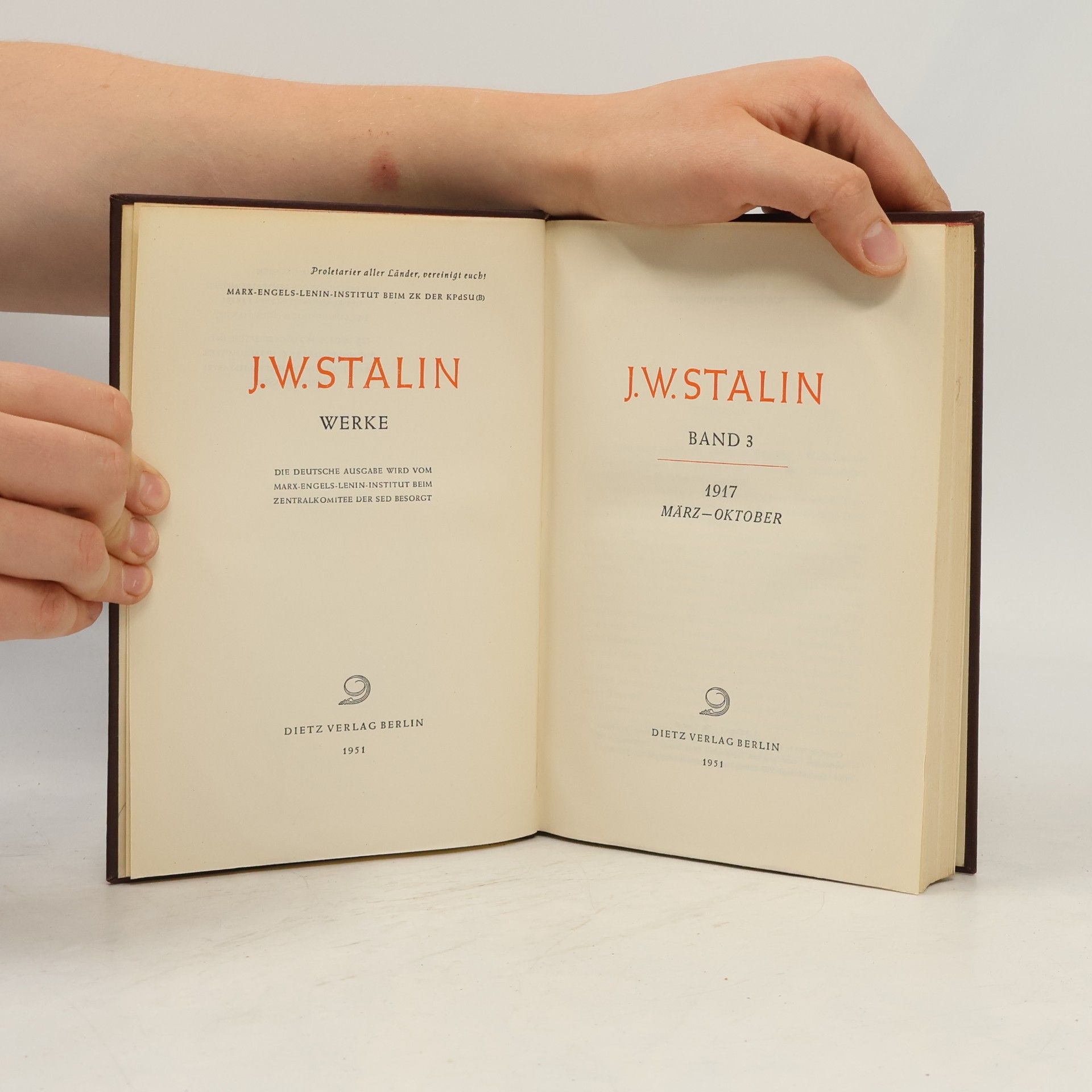 Josif Stalin J. Stalin Werke 3