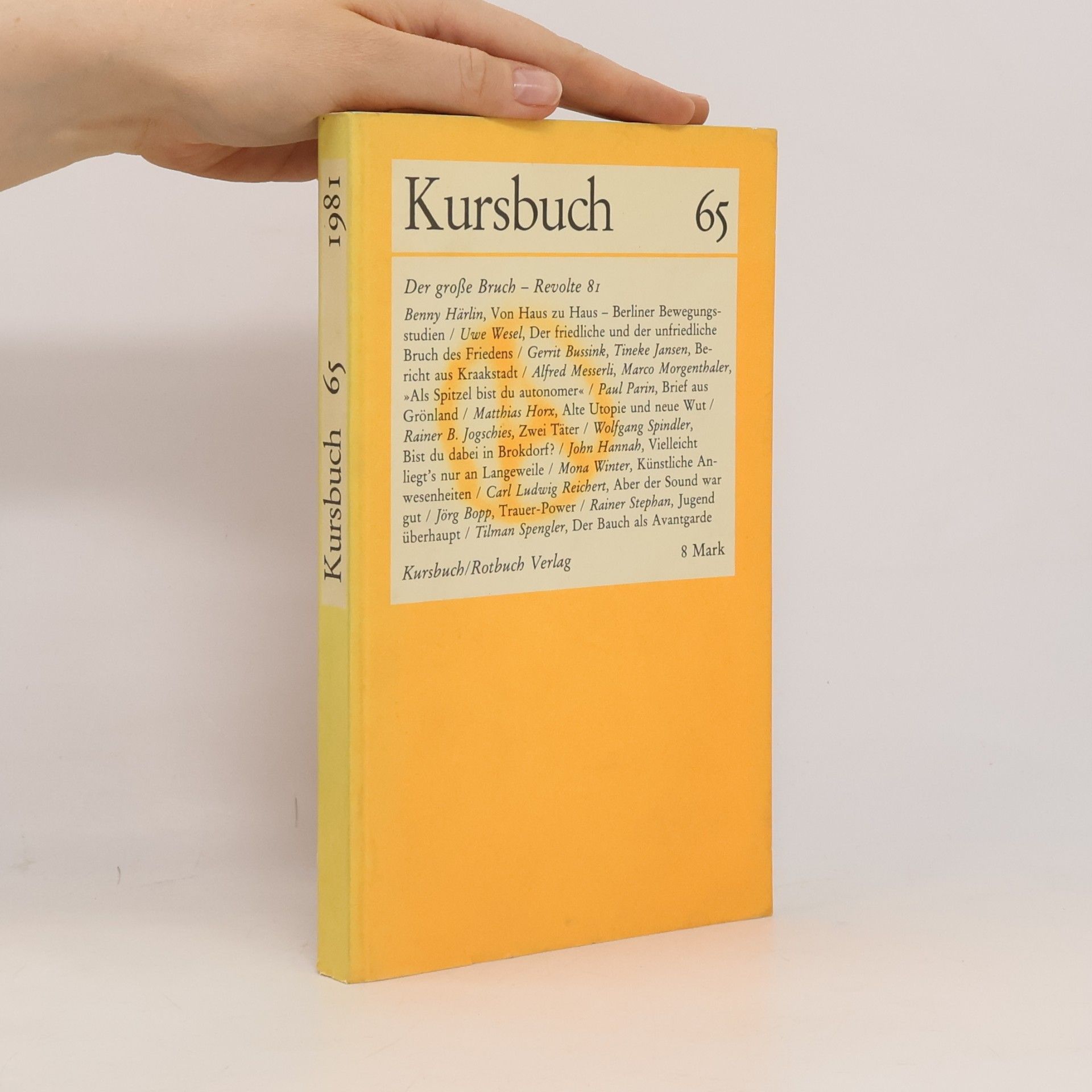 Kolektív autorov Kursbuch 65