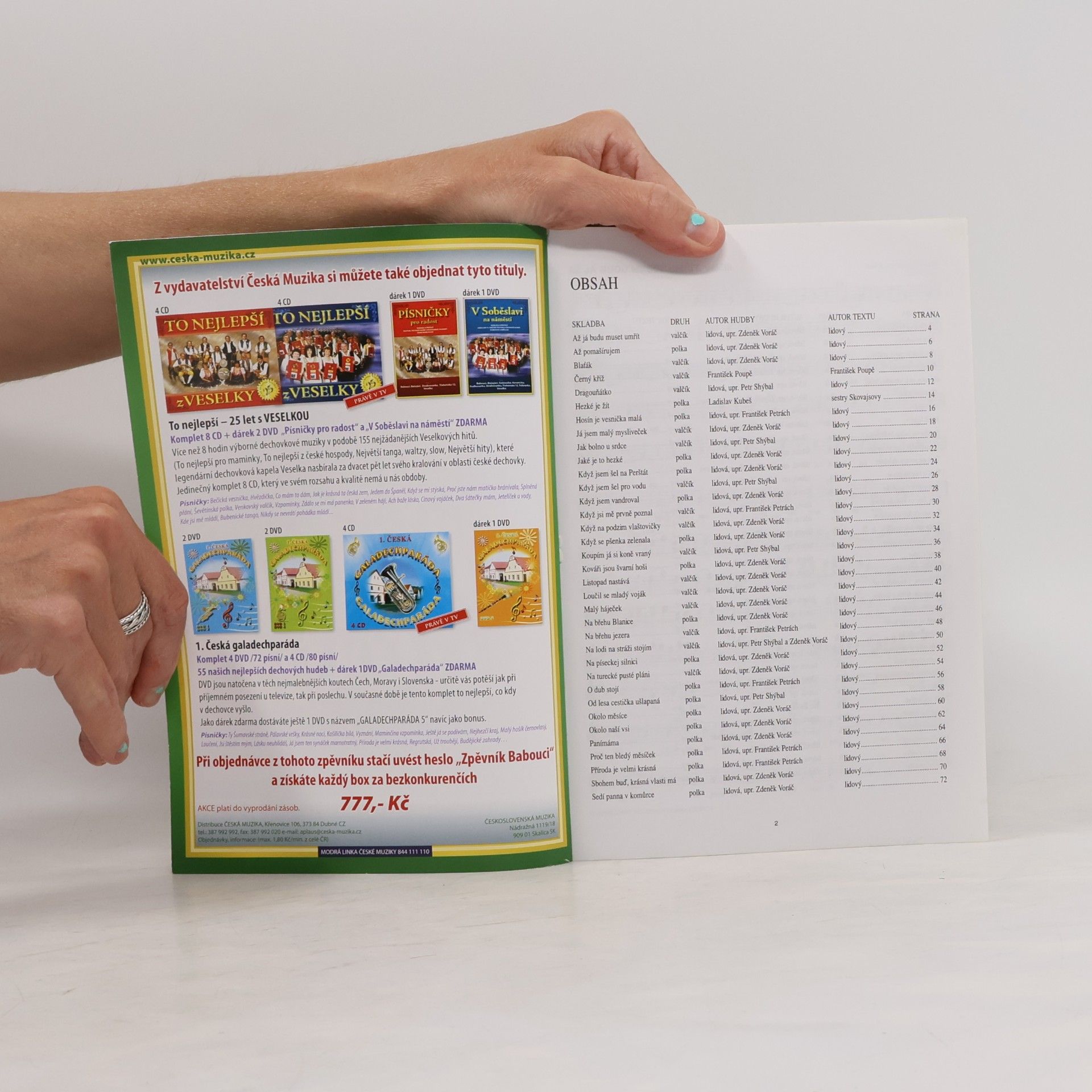 Autores varios Babouci : zpěvník : noty, texty, akordy : ...nejstarší jihočeská dechovka
