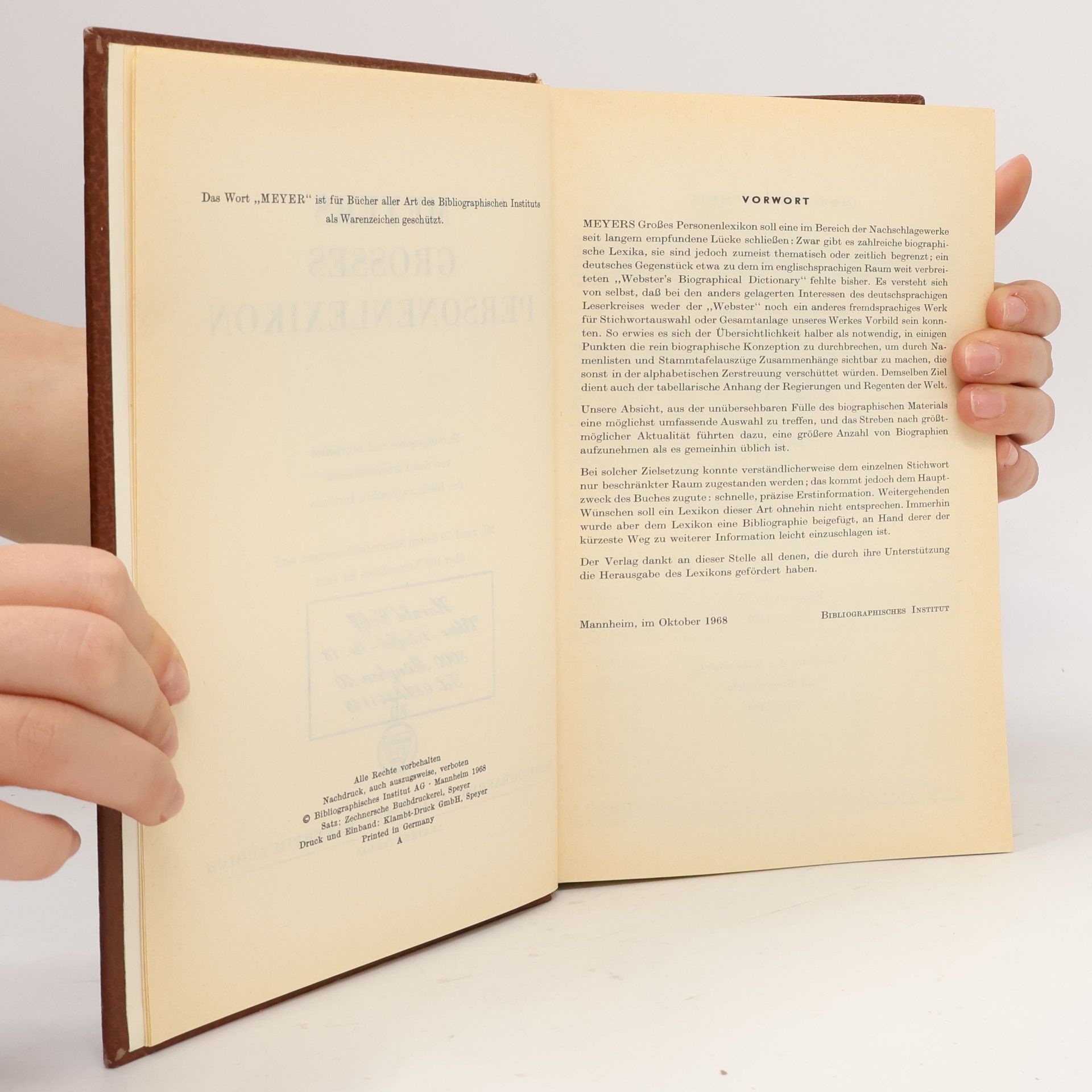 Autores varios Meyers grosses Handlexikon des gesamten Wissens