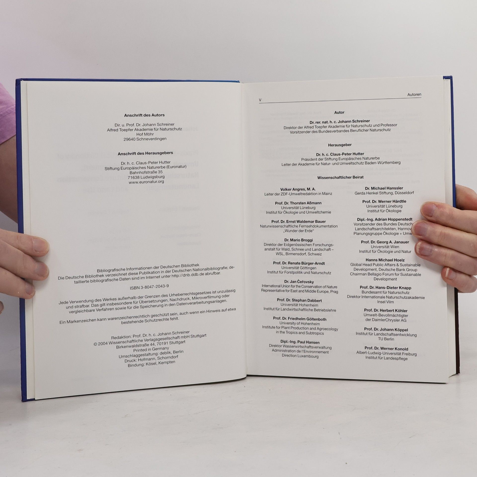 Johanna Schreiner Praxis-Wörterbuch Umwelt, Naturschutz und Landnutzungen / Practical Dictionary of Environment, Nature Conservation and Land Use