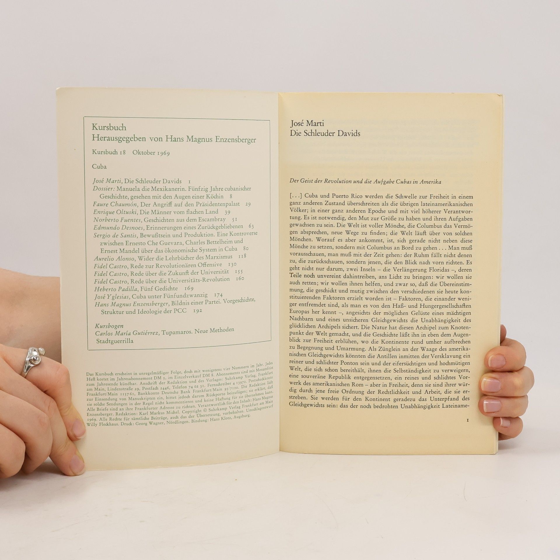 Autores varios Kursbuch 18/1969