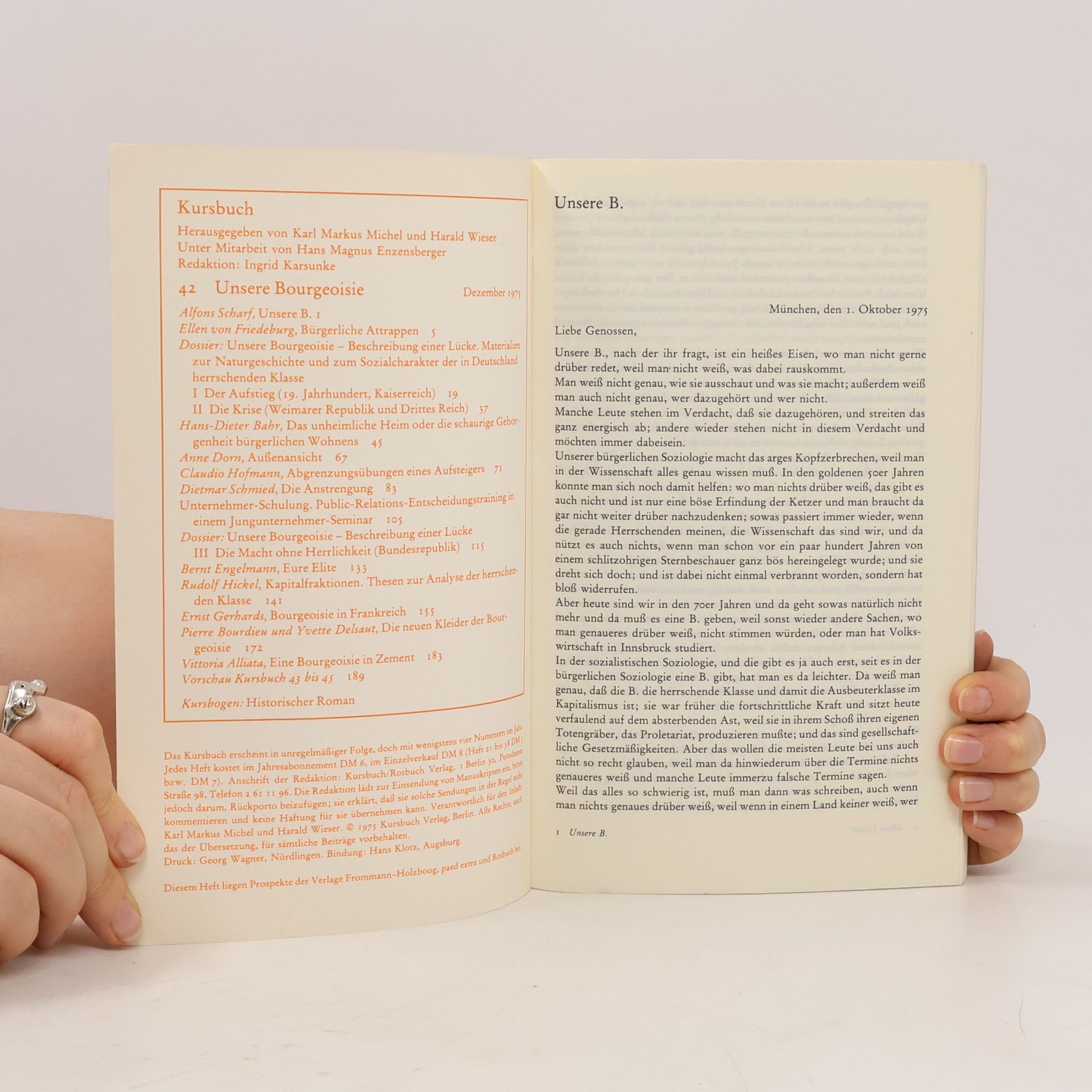 Collectif d'auteurs Kursbuch 42