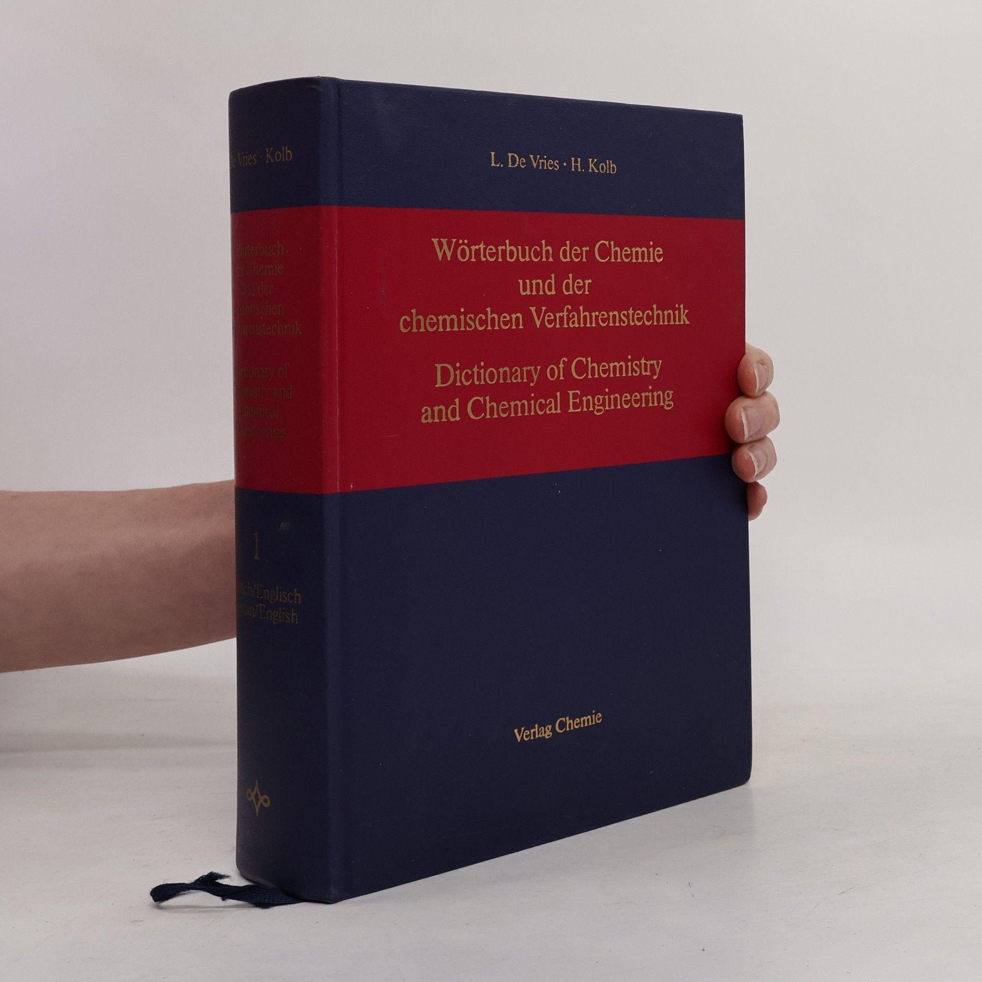 Louis De Vries Wörterbuch der Chemie und der chemischen Verfahrenstechnik